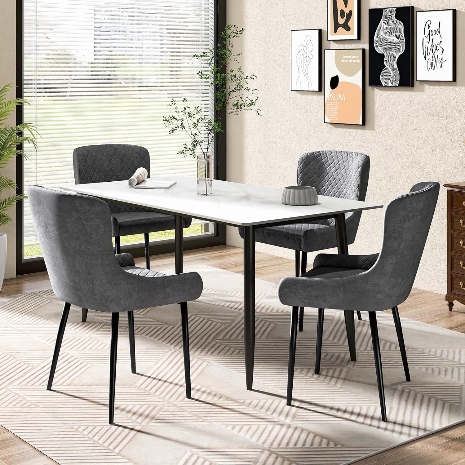 KOMFOTTEU Esszimmerstuhl Polsterstuhl (2er Set), bis günstig online kaufen