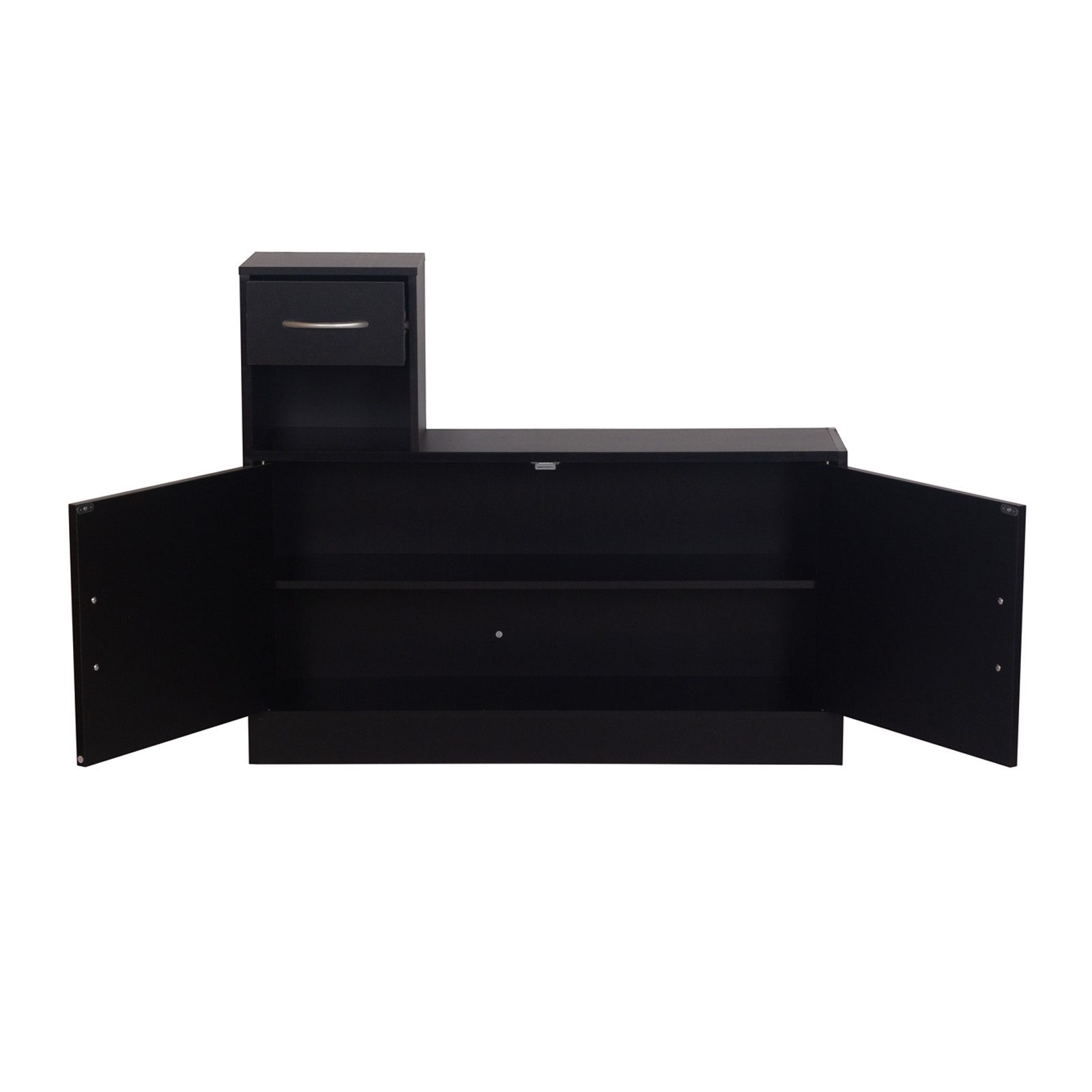 HTI-Living Garderobe Garderobenpaneel mit Spiegel und Schuhschrank Dana Schwarz-Baumscheibe (Set, 2 St)