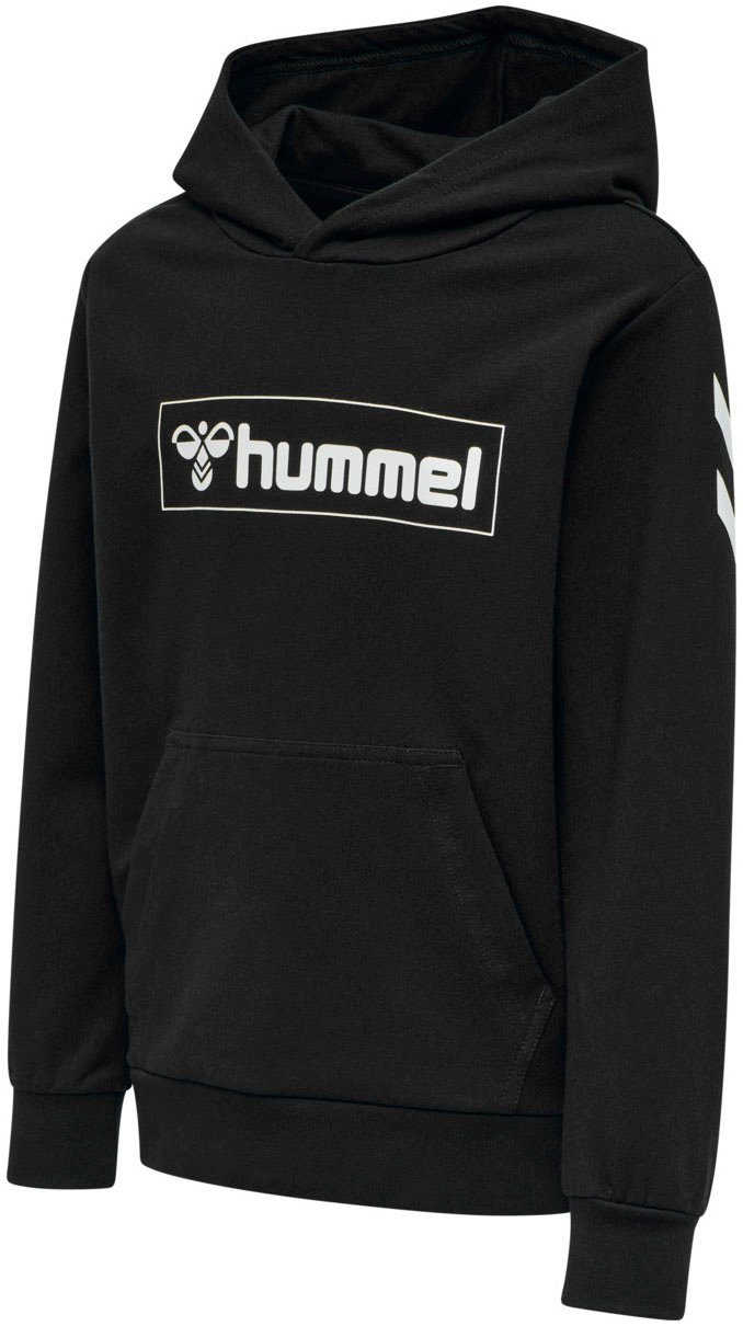 hummel Kapuzensweatshirt BOX HOODIE - BLACK für Kinder