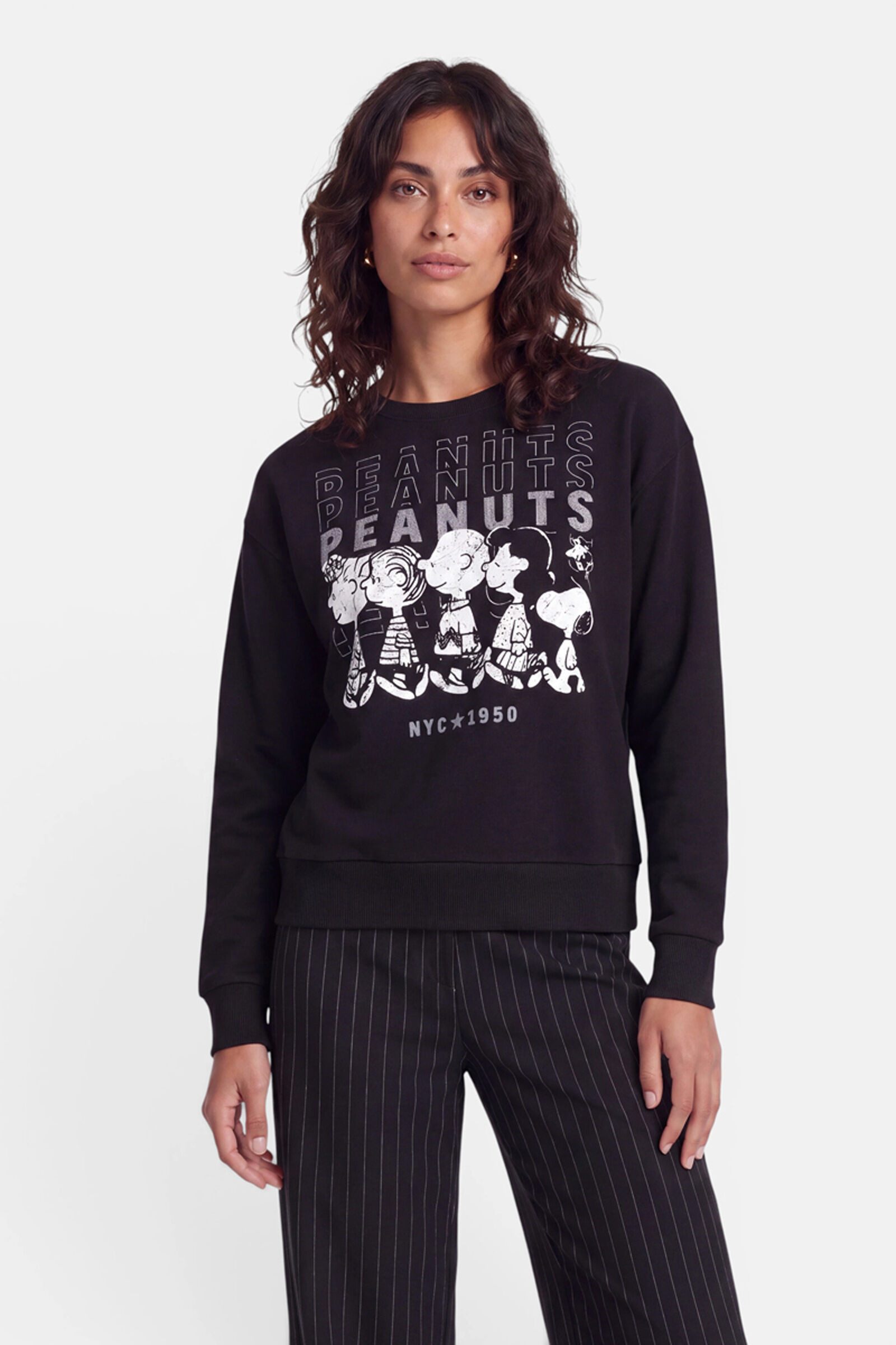 Princess goes Hollywood Sweatshirt Peanuts™ NYC mit Strasssteinen