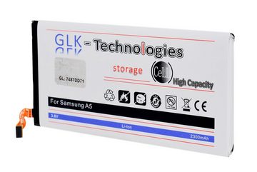 GLK-Technologies High Power Ersatzakku kompatibel mit Samsung Galaxy A5 SM-A500F 2015 EB-BA500ABE, Original GLK-Technologies Battery, accu, 2300 mAh Akku, inkl. Werkzeug Set Kit NEU Smartphone-Akku 2300 mAh (3.8 V)