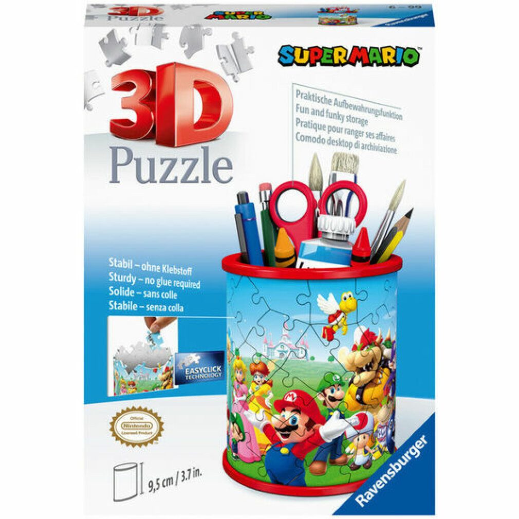 Ravensburger 3D-Puzzle 3D Puzzle Utensilo Super Mario (ab 6 Jahren), Puzzle günstig online kaufen