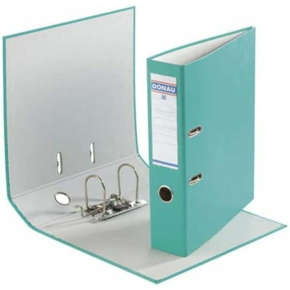 DONAU Aktenordner Klassik Ordner türkis Karton 7,5 cm DIN A4