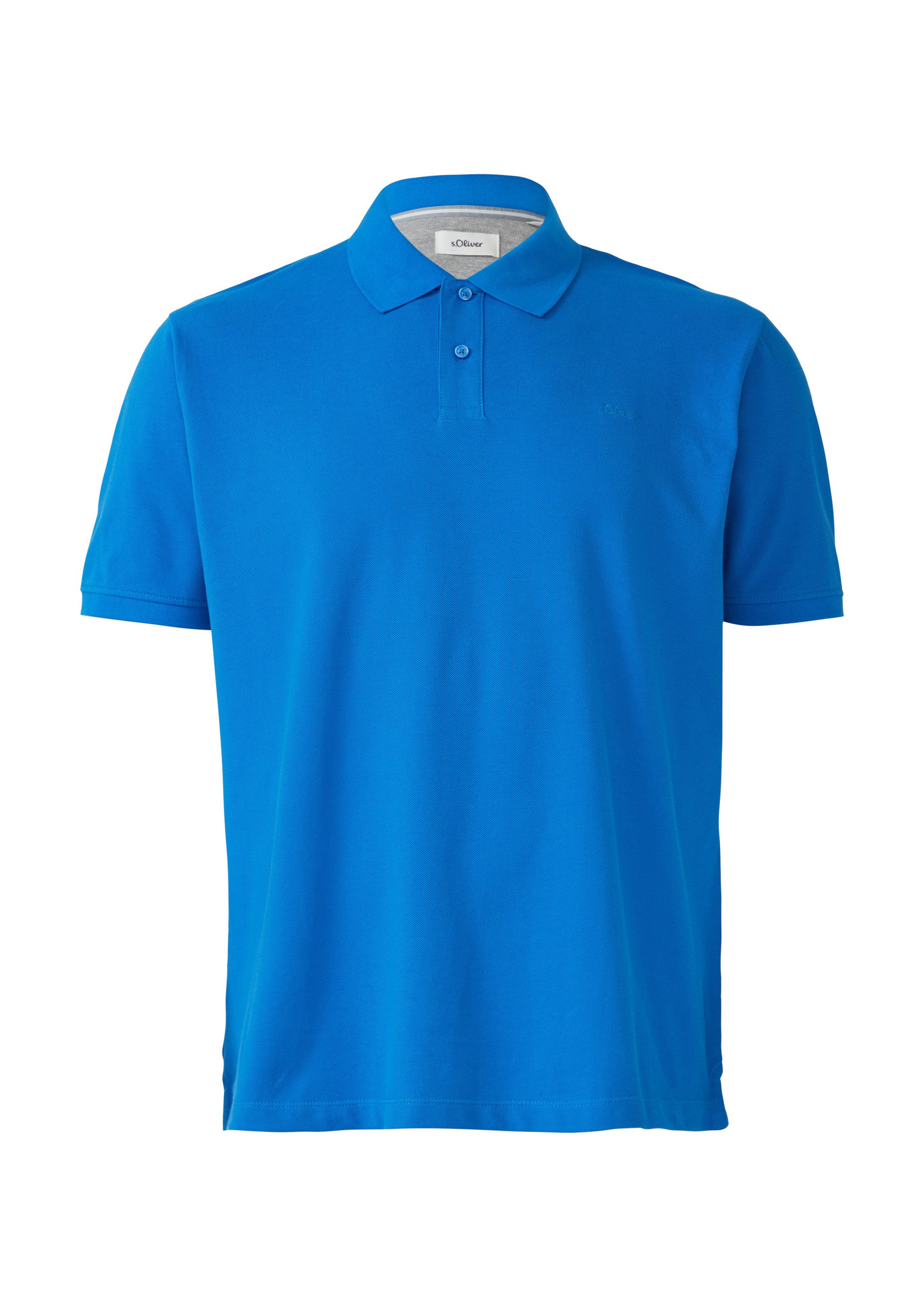 s.Oliver Kurzarmshirt Polo-Shirt Poloshirt aus Baumwollpiqué günstig online kaufen