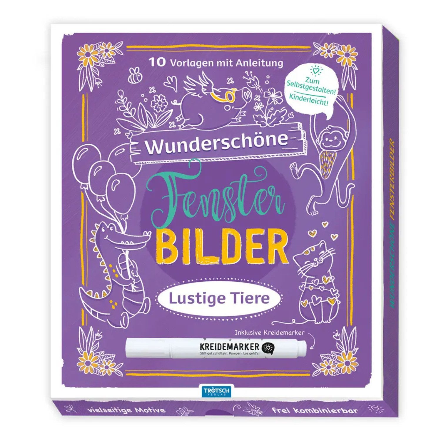 Trötsch Verlag Spiel Trötsch Wunderschöne Fensterbilder mit Kreidemarker Mappe mit...
