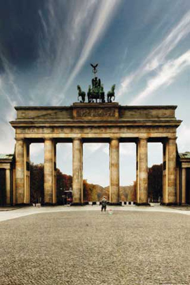 Poster Deutsche Städte - Poster - Berlin - Brandenburger Tor - Tag