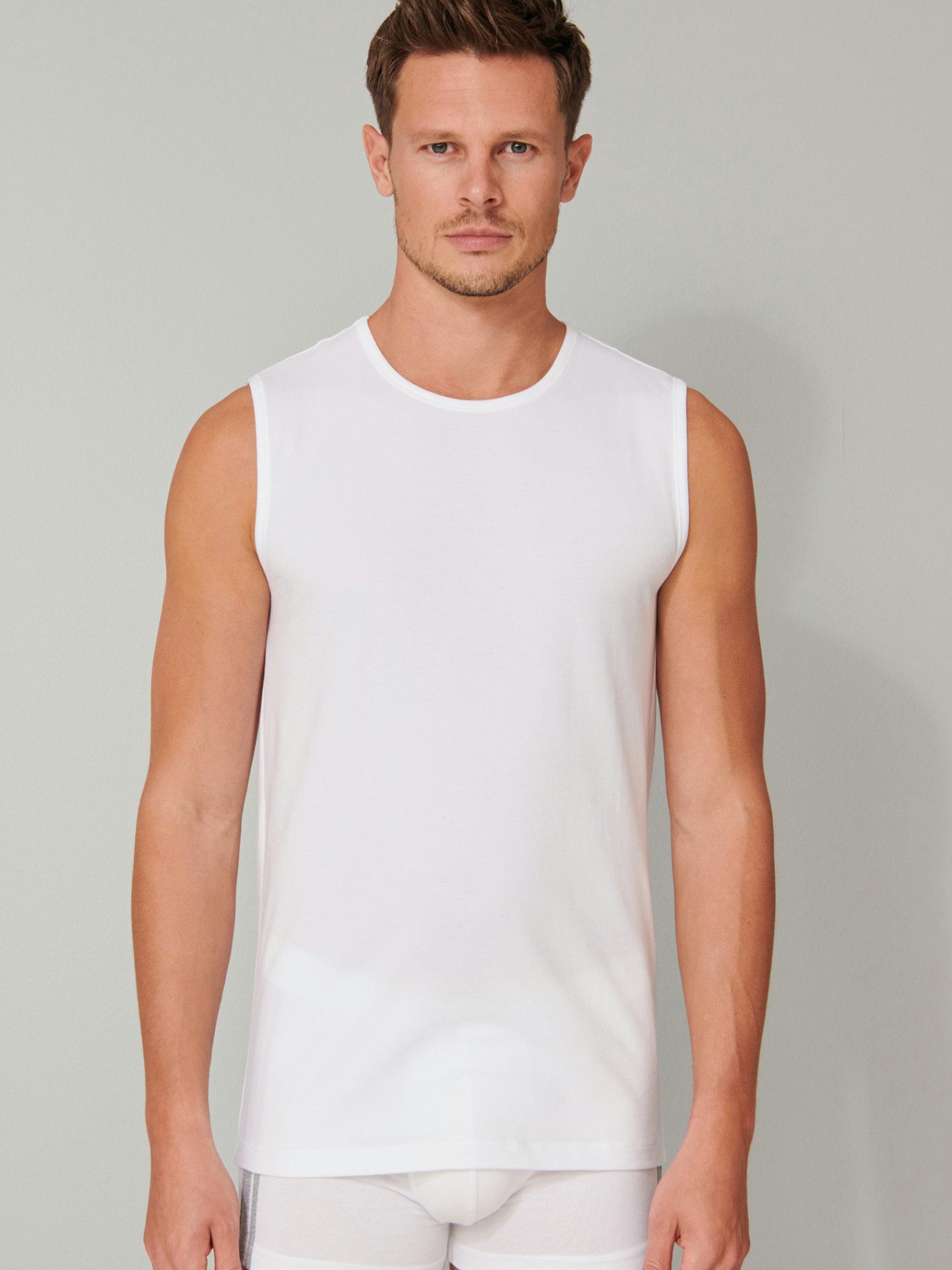 Schiesser Tanktop 95/5 (4-tlg) Tank-top unterhemd unterzieh-shirt