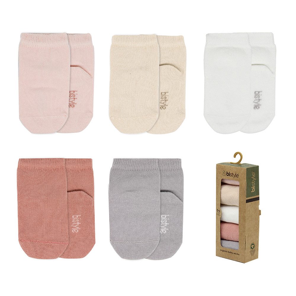 Basicsocken für Babys Neugeborene Babysocken Jungen Mädchen Kurzsocken 0-6 Monate