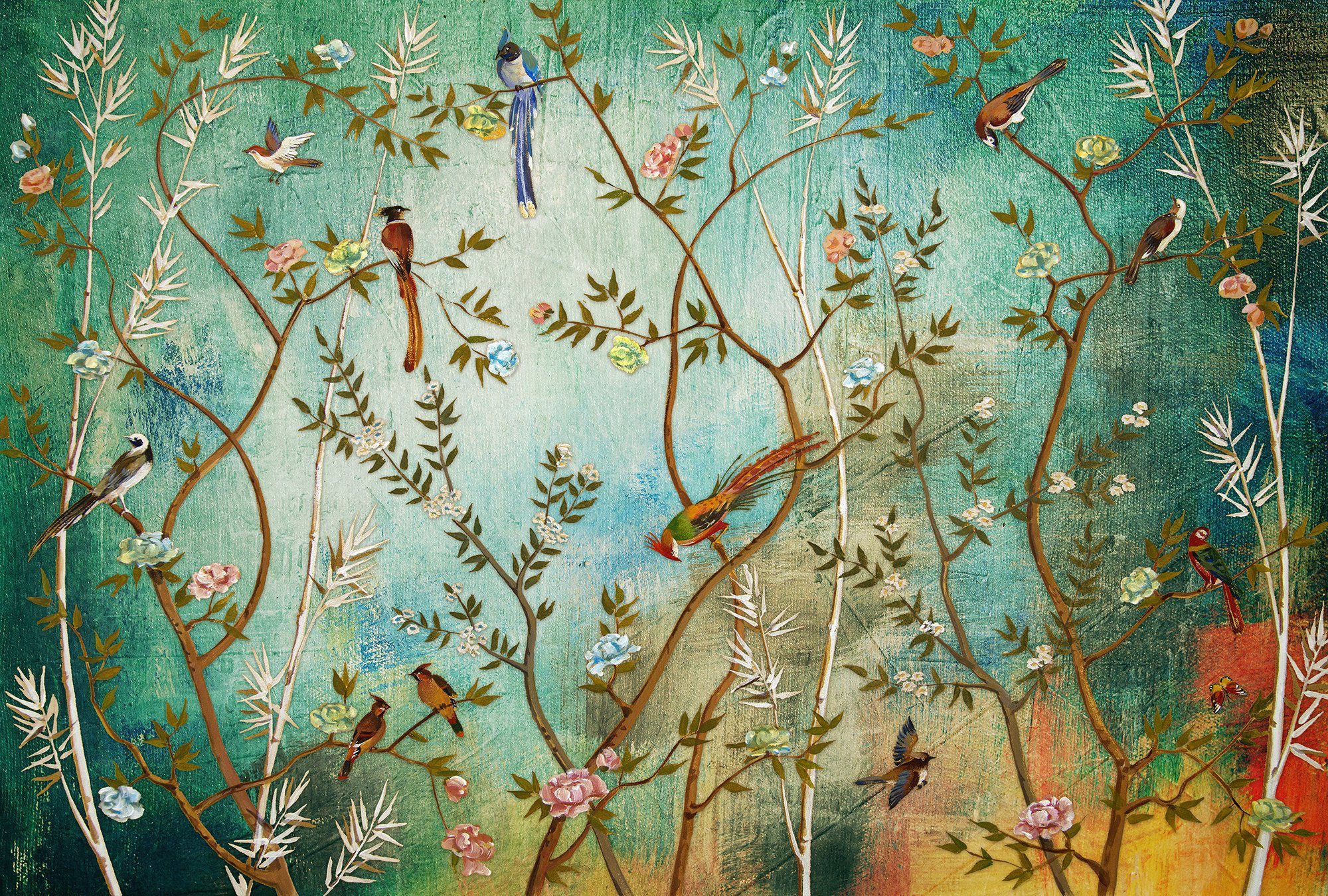 Architects Paper Fototapete Atelier 47 Paradise 1, glatt, floral, (4 St), Vlies, Wand, Schräge, Decke