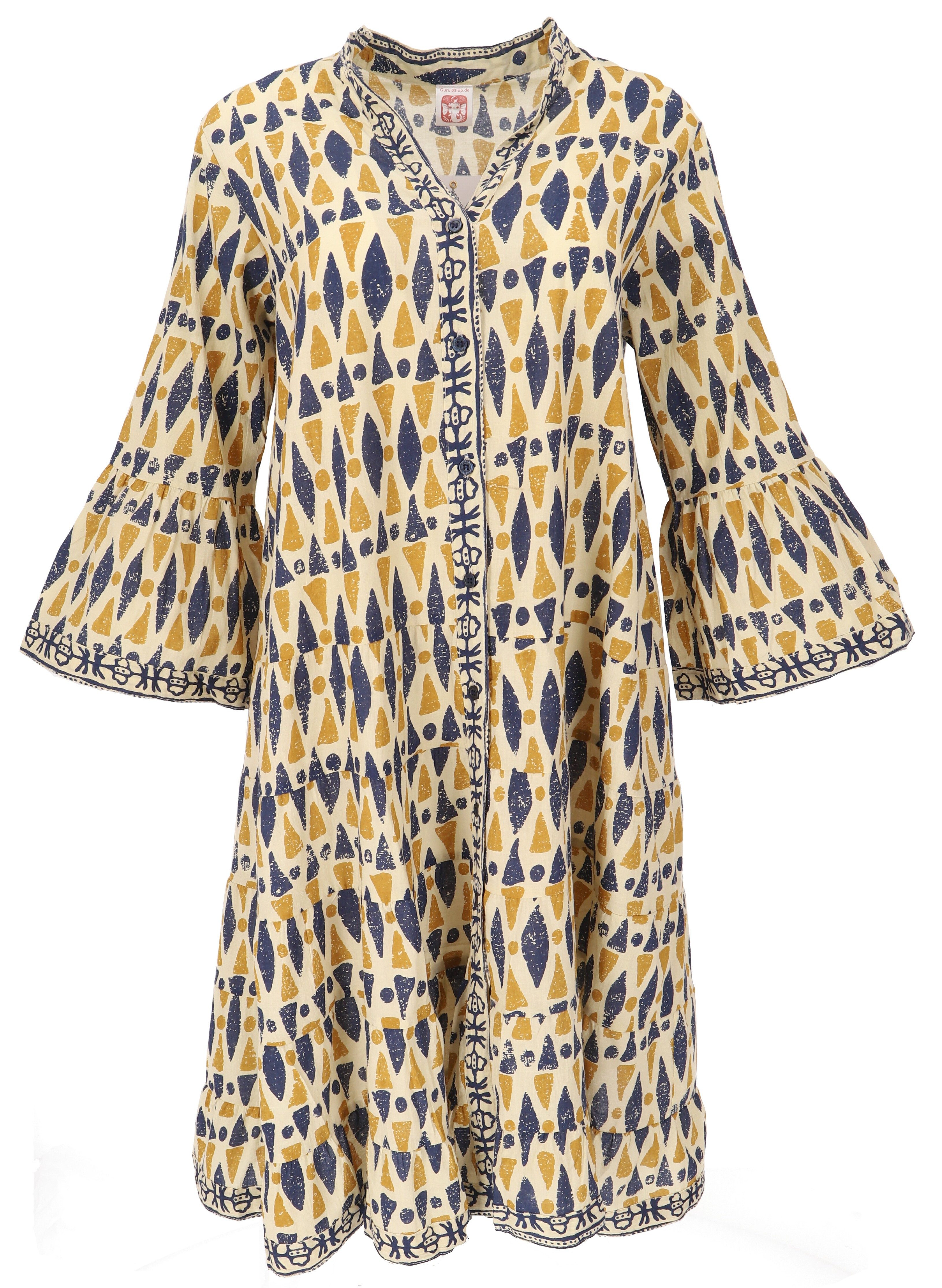 Guru-Shop Midikleid Boho Baumwoll Maxikleid, oversize günstig online kaufen