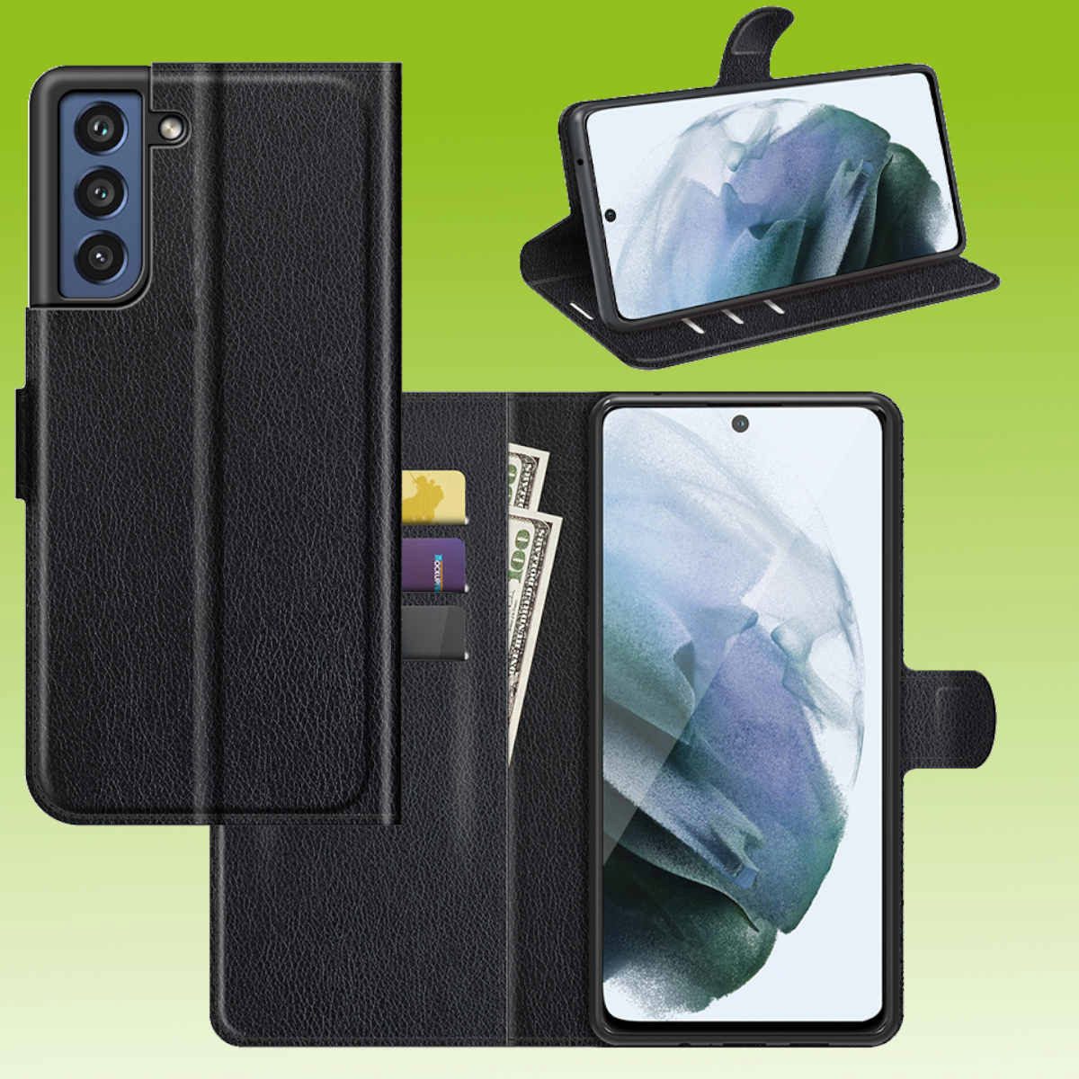 Schwarz + H9 Tempered Hart Glas