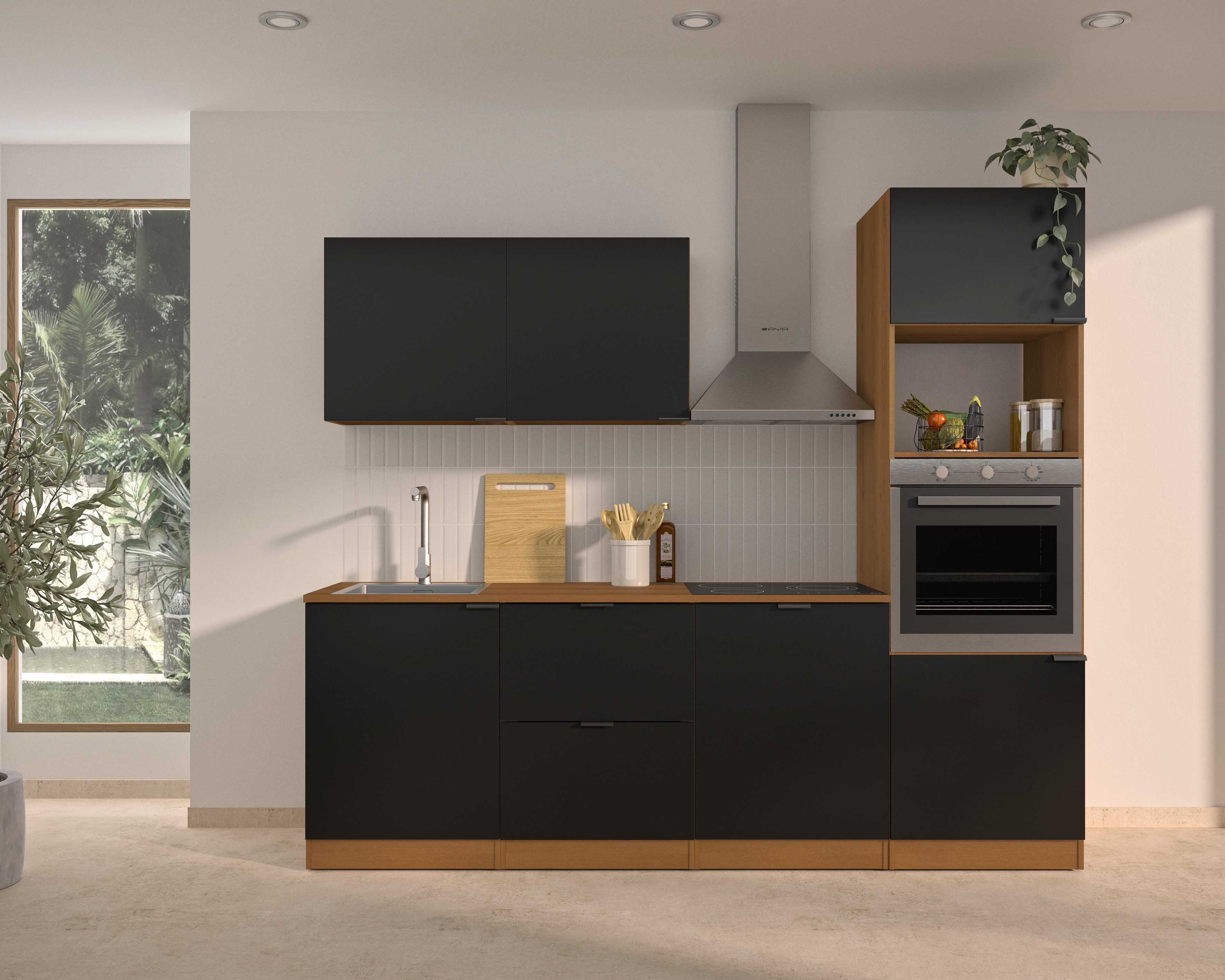 Gami Mikrowellenumbauschrank EDEN Mikrowellnumbauschrank Mikrowellenumbauschrank, Breite 60, 2 Türen