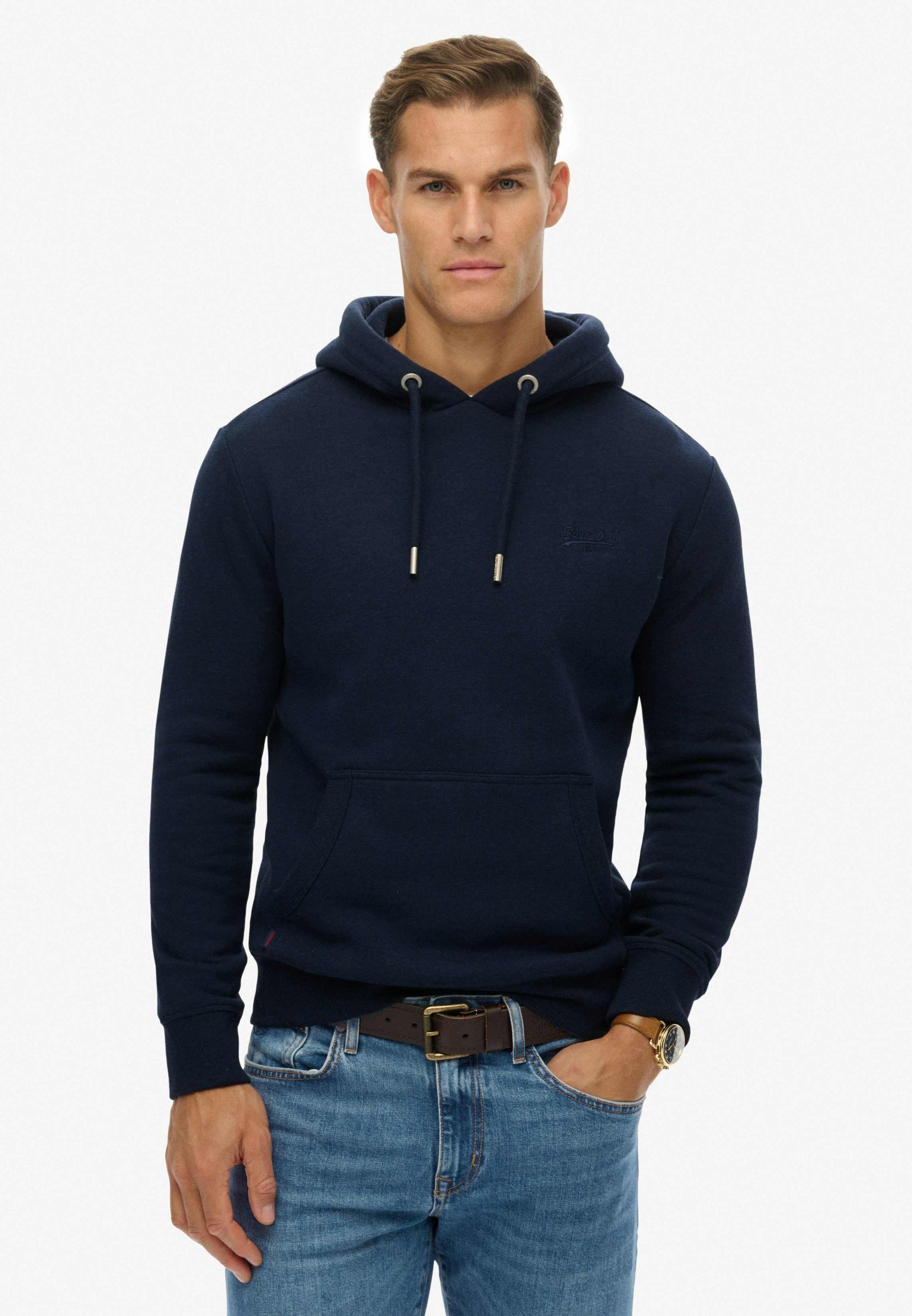 Superdry Kapuzensweatshirt VINTAGE LOGO EMB HOOD Baumwollmischung, angeraute Sweatware