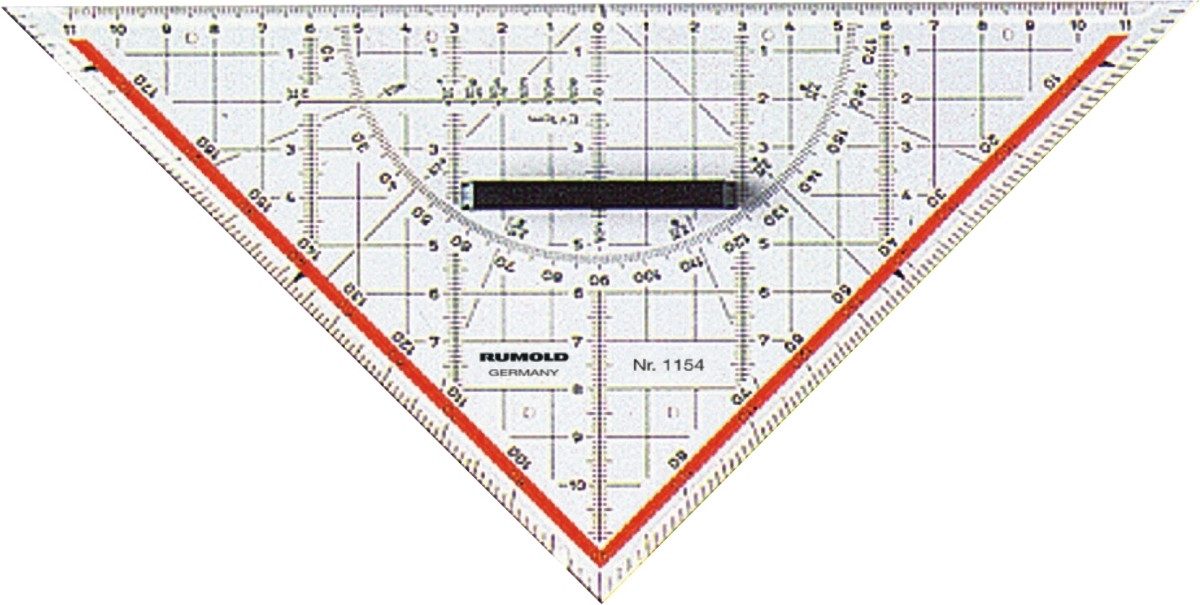 Rumold Geodreieck Geometrie-Dreieck 25cm mit Griff