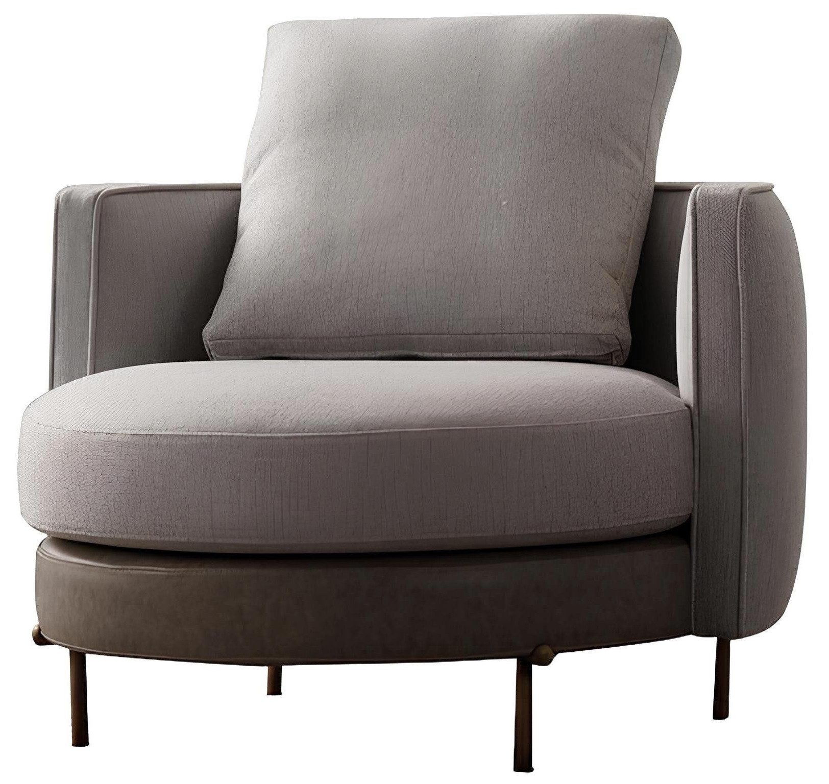 Xlmoebel Loungesessel Moderner Relaxsessel in hochwertiger Polsterung, Beige (1-St., Sessel), Hergestellt in Europa