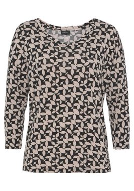 Laura Scott 3/4-Arm-Shirt mit Allover-Print