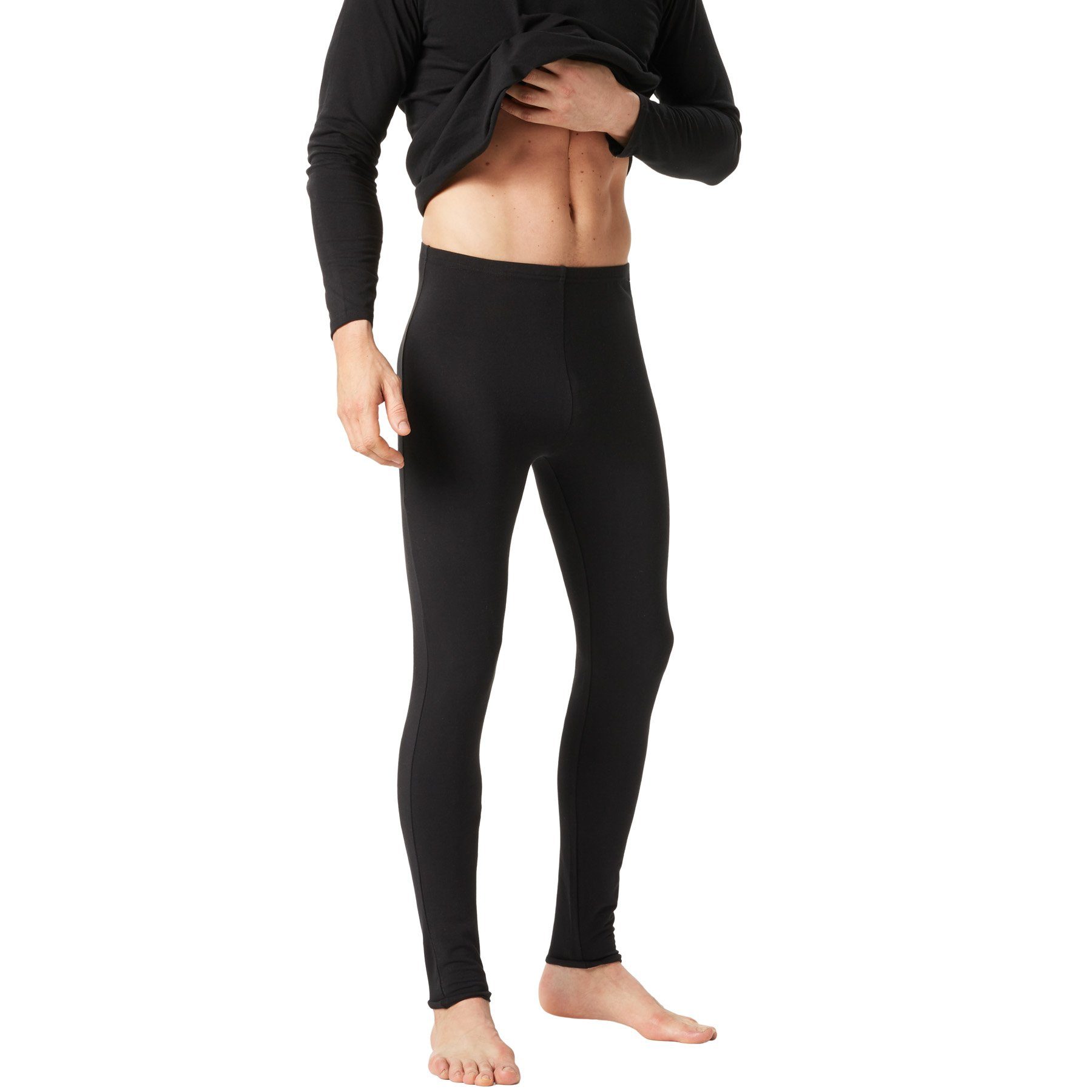 dressforfun Leggings Enghose, Für viele Outfits & Auftritte, Einfarbige Leggings für (Stretchhose, Konfektionsgröße XL in schwarz) Dehnbares und strapazierfähiges Material, Elastischer Gummibund