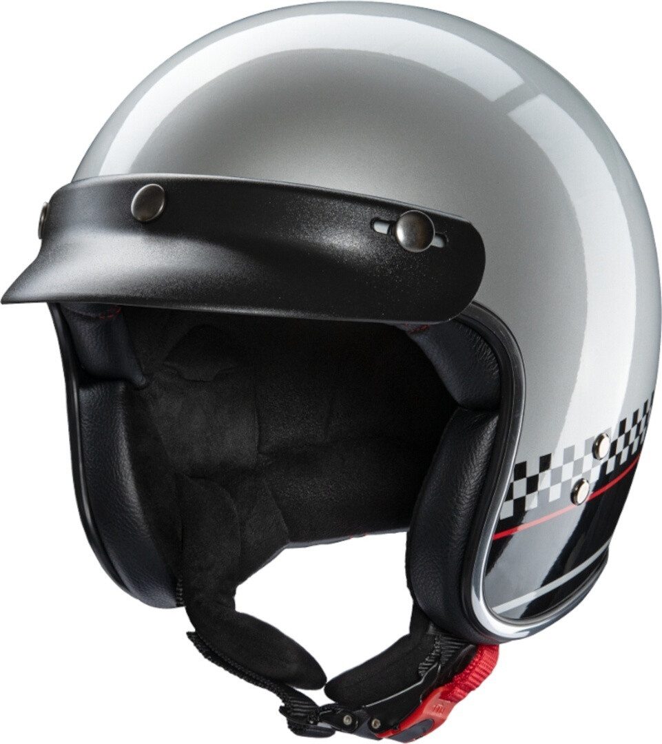 Redbike Motorradhelm RB-806 Le Mans Jethelm, Ratschenverschluss, ECE 22.06