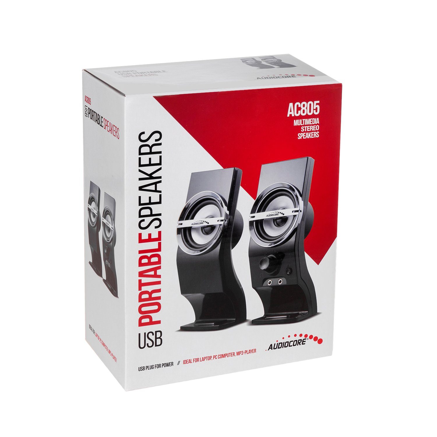 Audiocore AC805 Tragbarer USB Lautsprecher 6W 4 Ohm Lautsprechersystem (USB 5V) – Bild 4 von 5