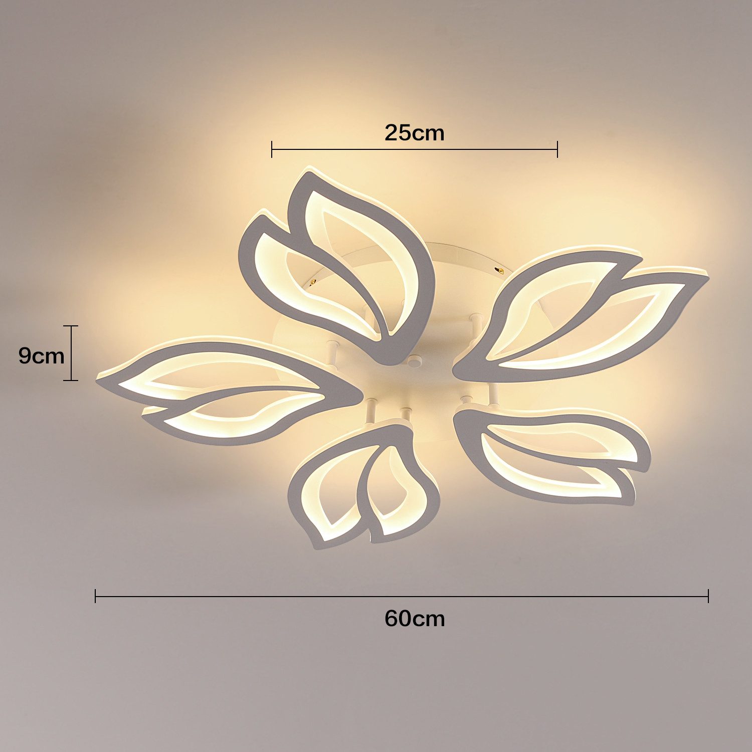 Goeco LED Deckenleuchte LED dimmbare Deckenlampe, günstig online kaufen