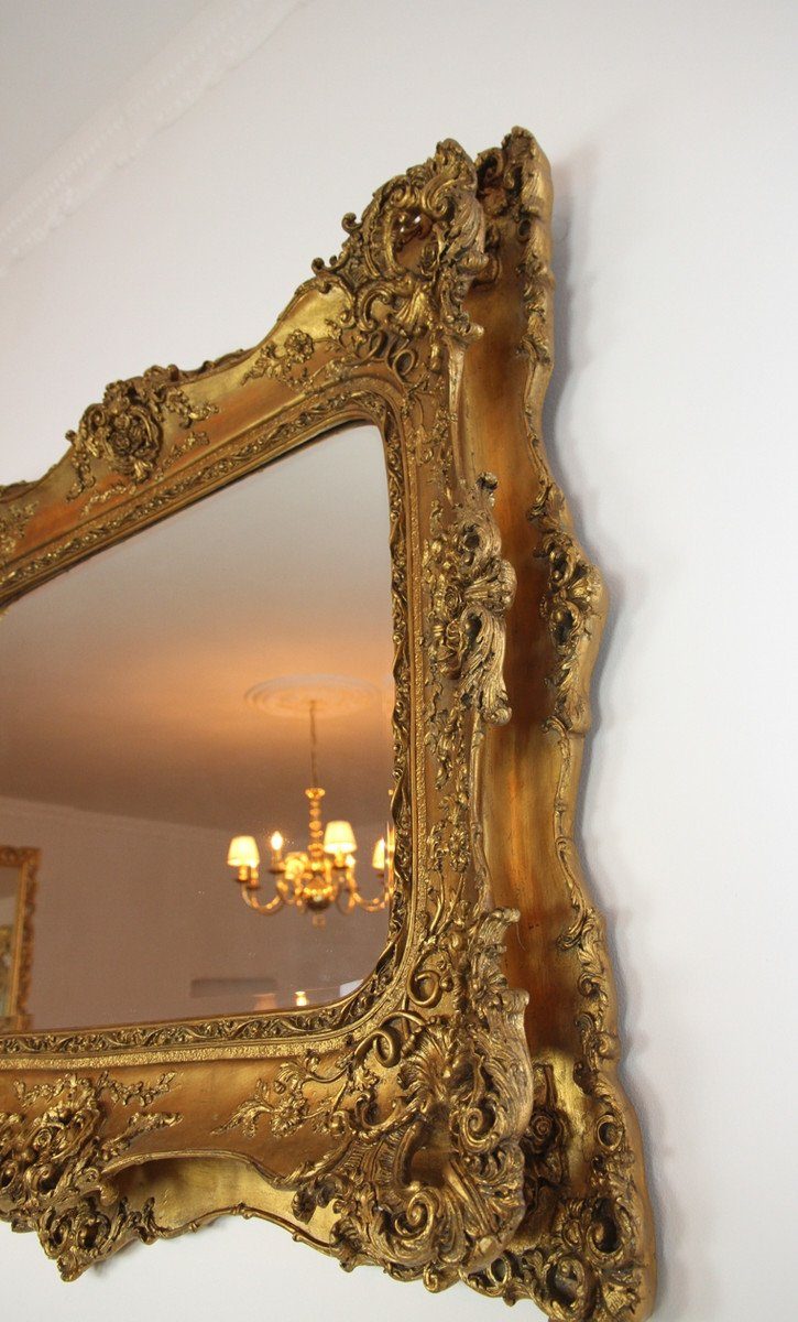 Barock cm - 120 105 mit Antik Doppelrahmen Padrino Barockspiegel Spiegel Stil Wandspiegel x Edel - Casa Gold & Prunkvoller