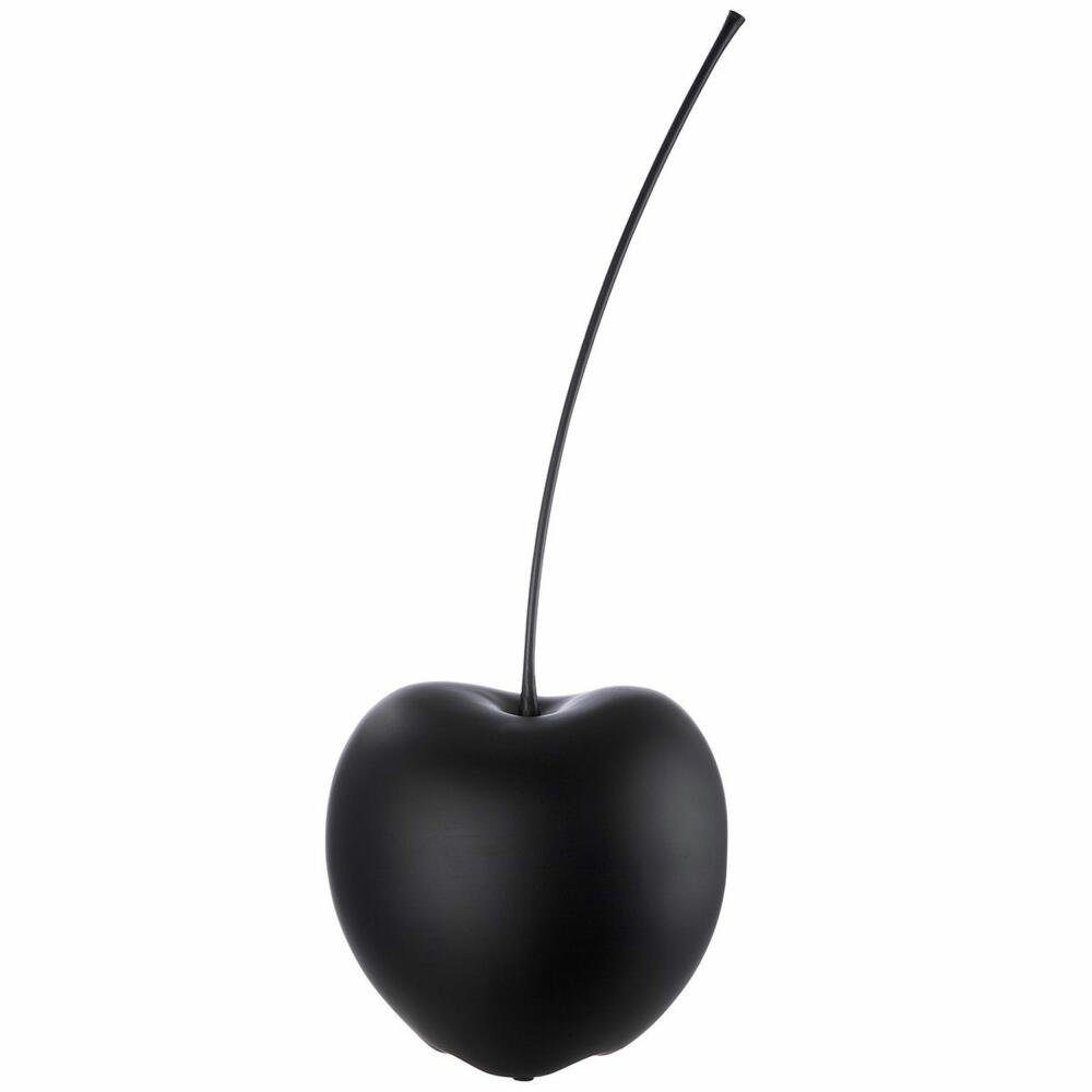 GILDE Dekoobjekt Kirsche Celebration Matt Schwarz H 42 cm, aus der Themenwelt: Black & White Modern Times