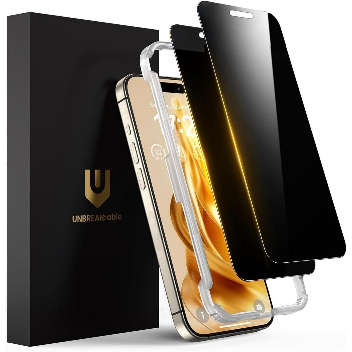 Displayschutzglas Schutzfolie Panzerglas Sichtschutz Anti Spionage iPhone 16 Pro Max