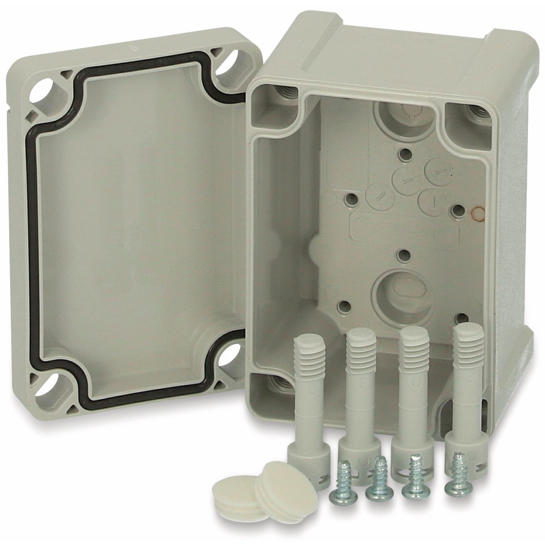 Fibox Wandgehäuse FIBOX Gehäuse, Tempo TA 090706, 95x65x60, ABS Gehäuse, grauer Deckel