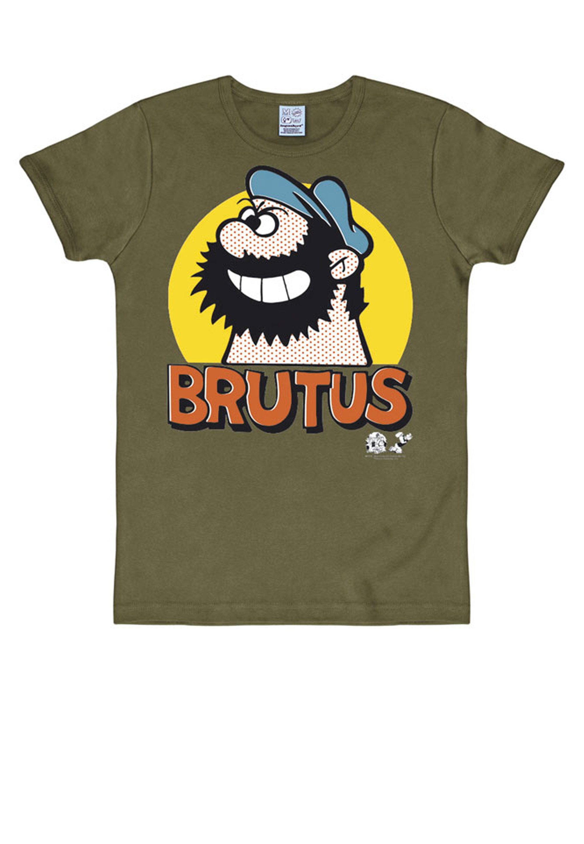LOGOSHIRT lässigem T-Shirt Vintage-Print mit Brutus