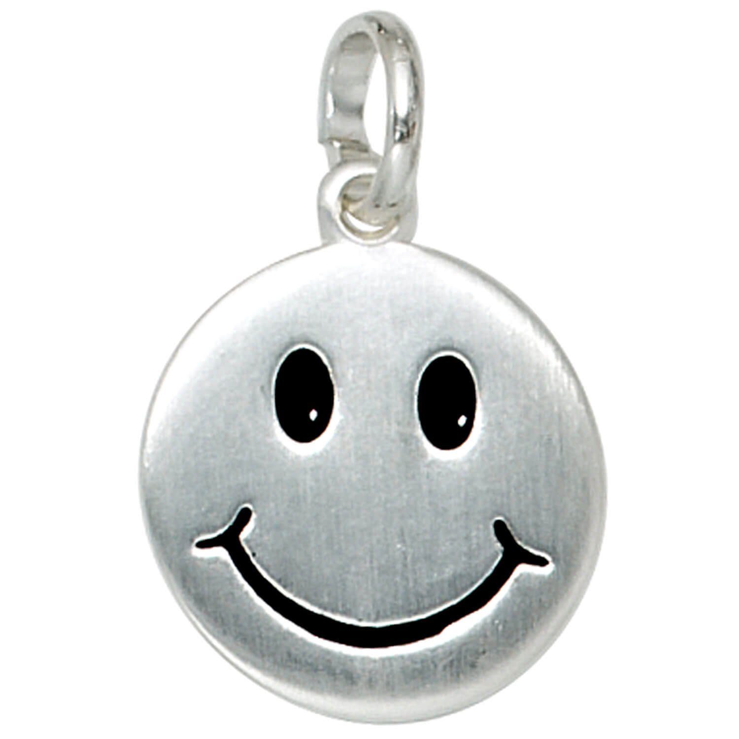 Schmuck aus Panzerkette Silberkette Smiley Schmuck-Set, Silber 925 42cm 1,7mm mit Halsschmuck, Krone