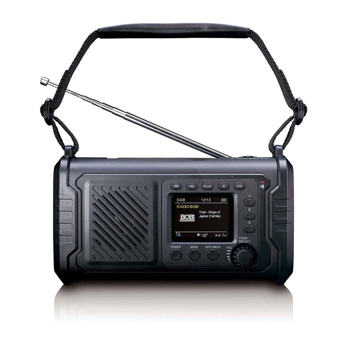 Lenco PDR-055BK Notfallradio (Notfunk, 3 W)