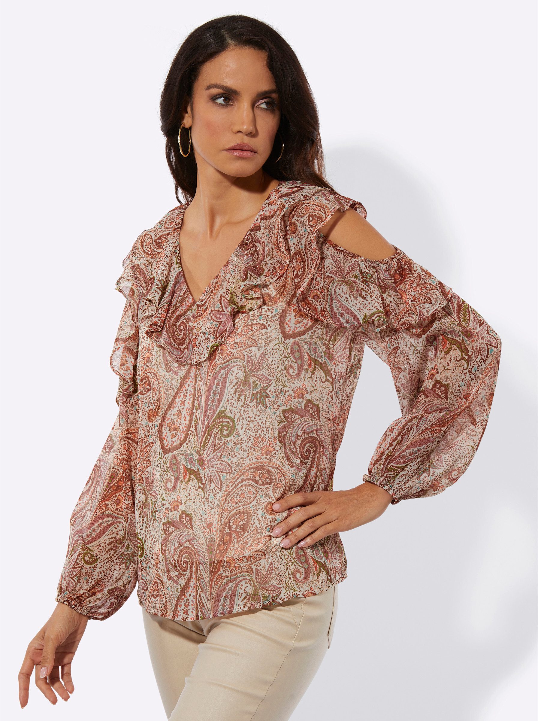 Klassische Bluse Chiffonbluse