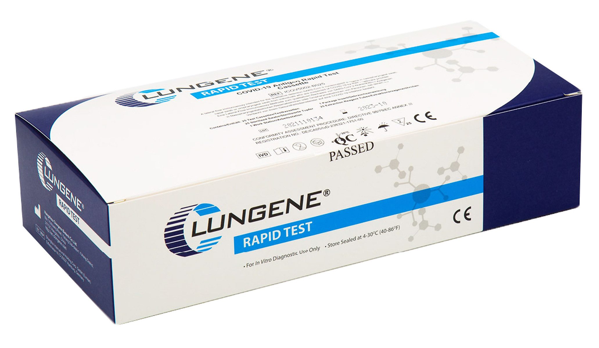 CLUNGENE PSA-Schnelltest Clungene® 3in1 Rapid COVID-19 Antigen Test - Professional (25 Stück)