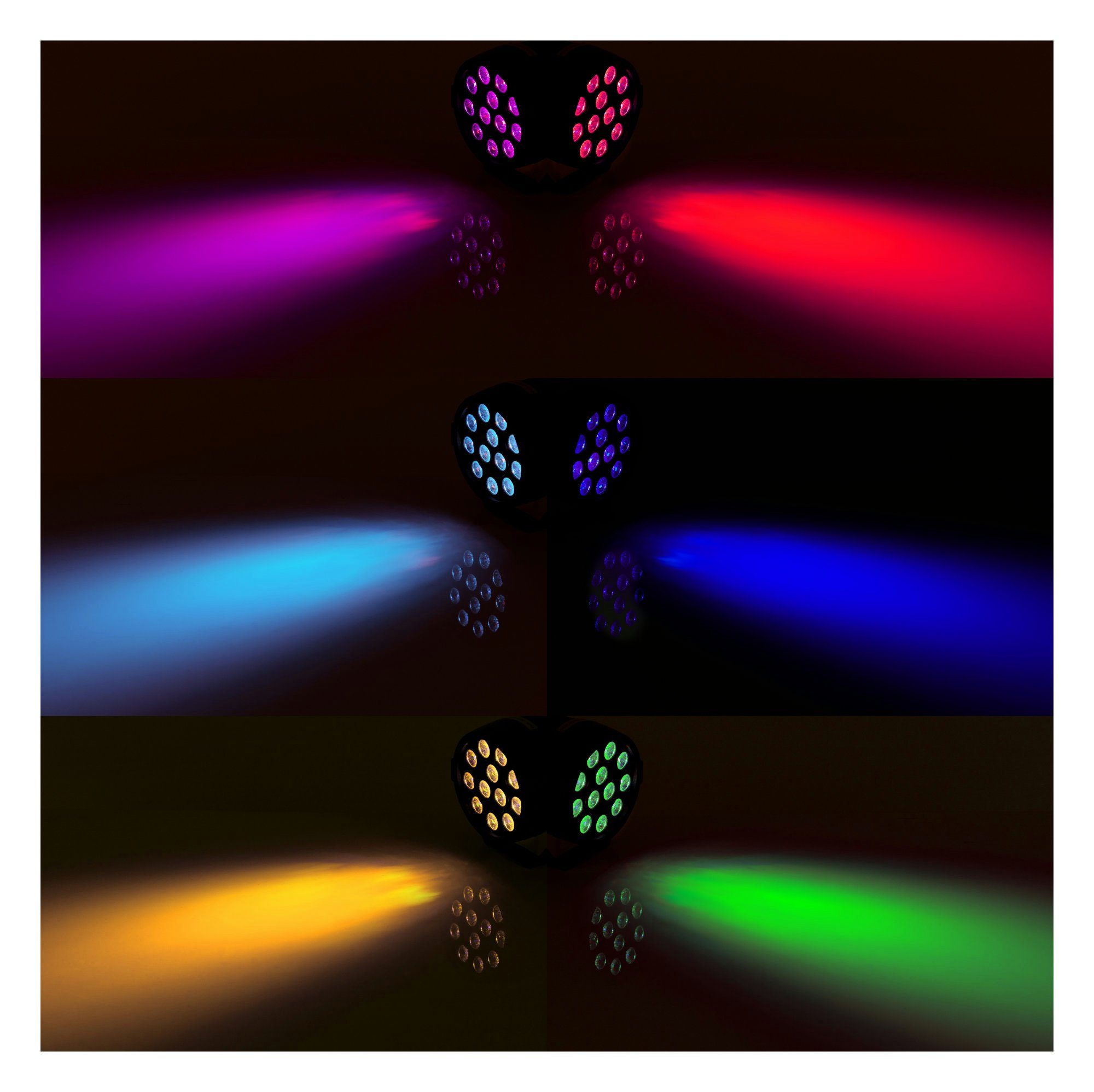 Showlite Discolicht SPS-120-DMX Party Spot, Standalone- oder DMX-Betrieb möglich, LED, RGB, 17° Abstrahlwinkel