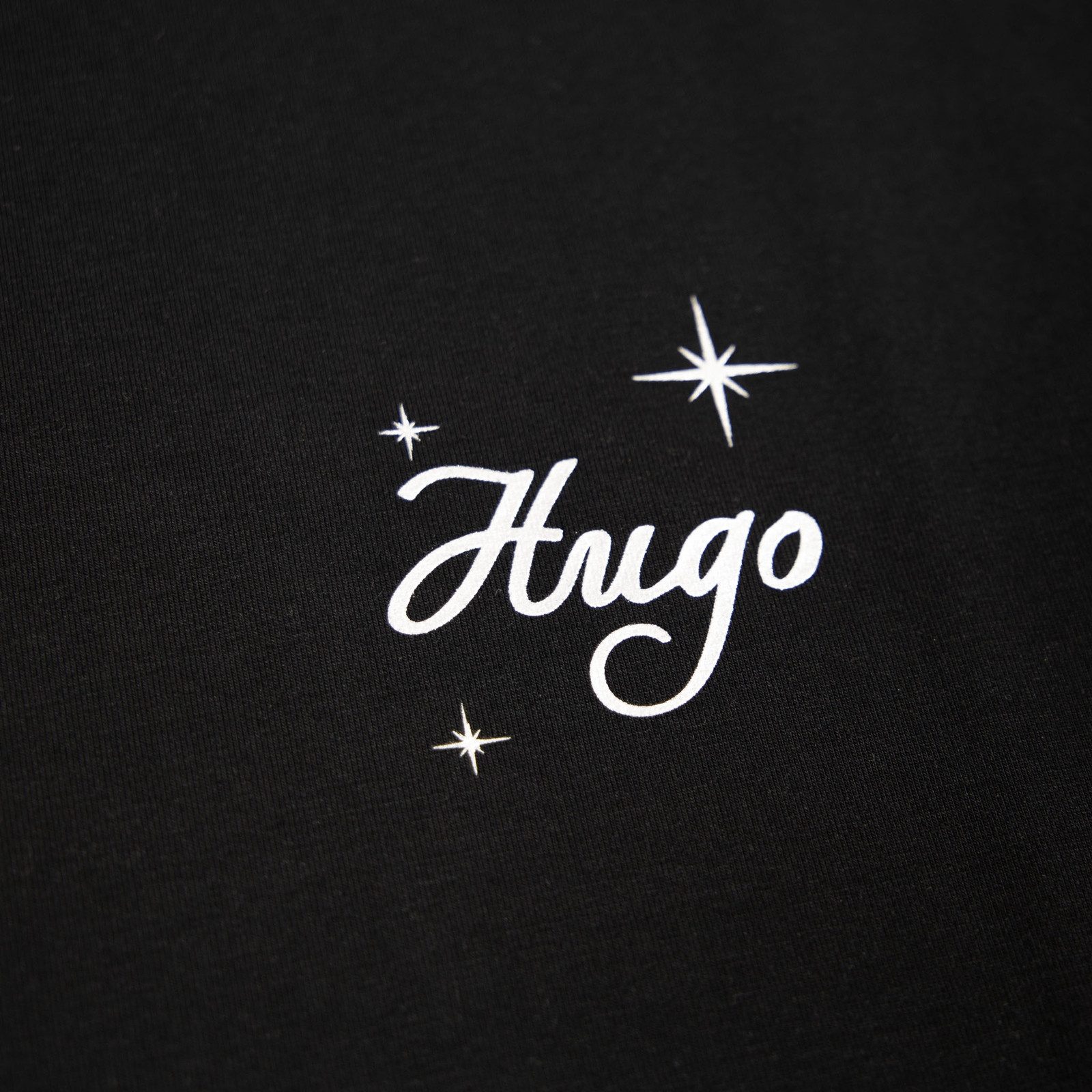HUGO T-Shirt Casual LS-Shirt mit Logo auf der Brust