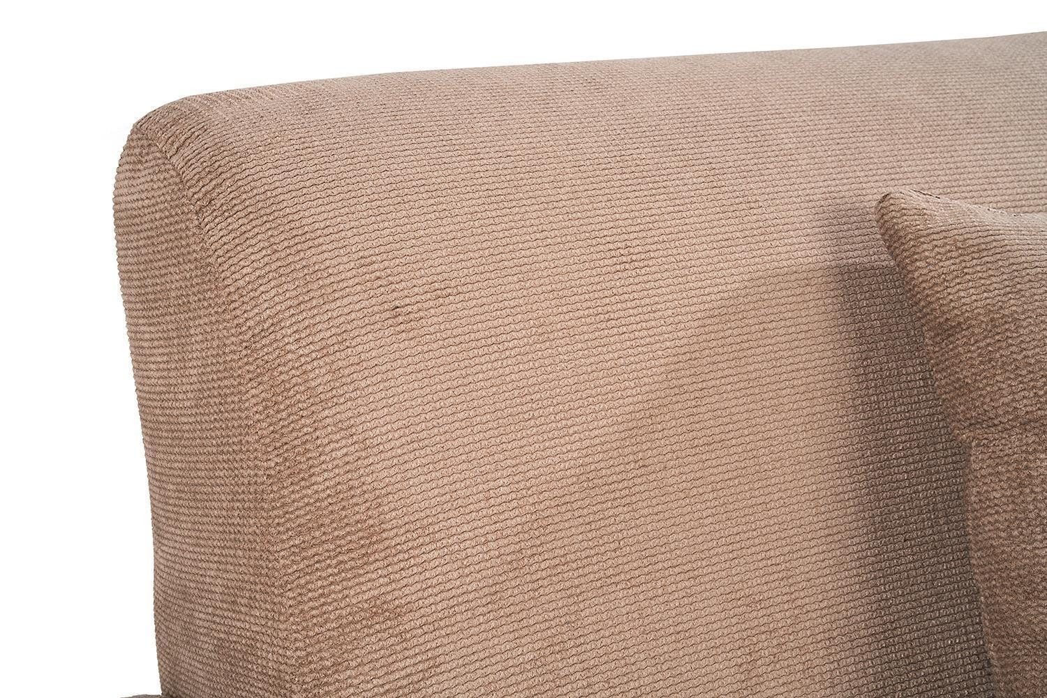 Iwaniccy Sessel JULIA, Greige, Webstoff, mit 1 Zierkissen, B 92 x H 81 x T 82 cm