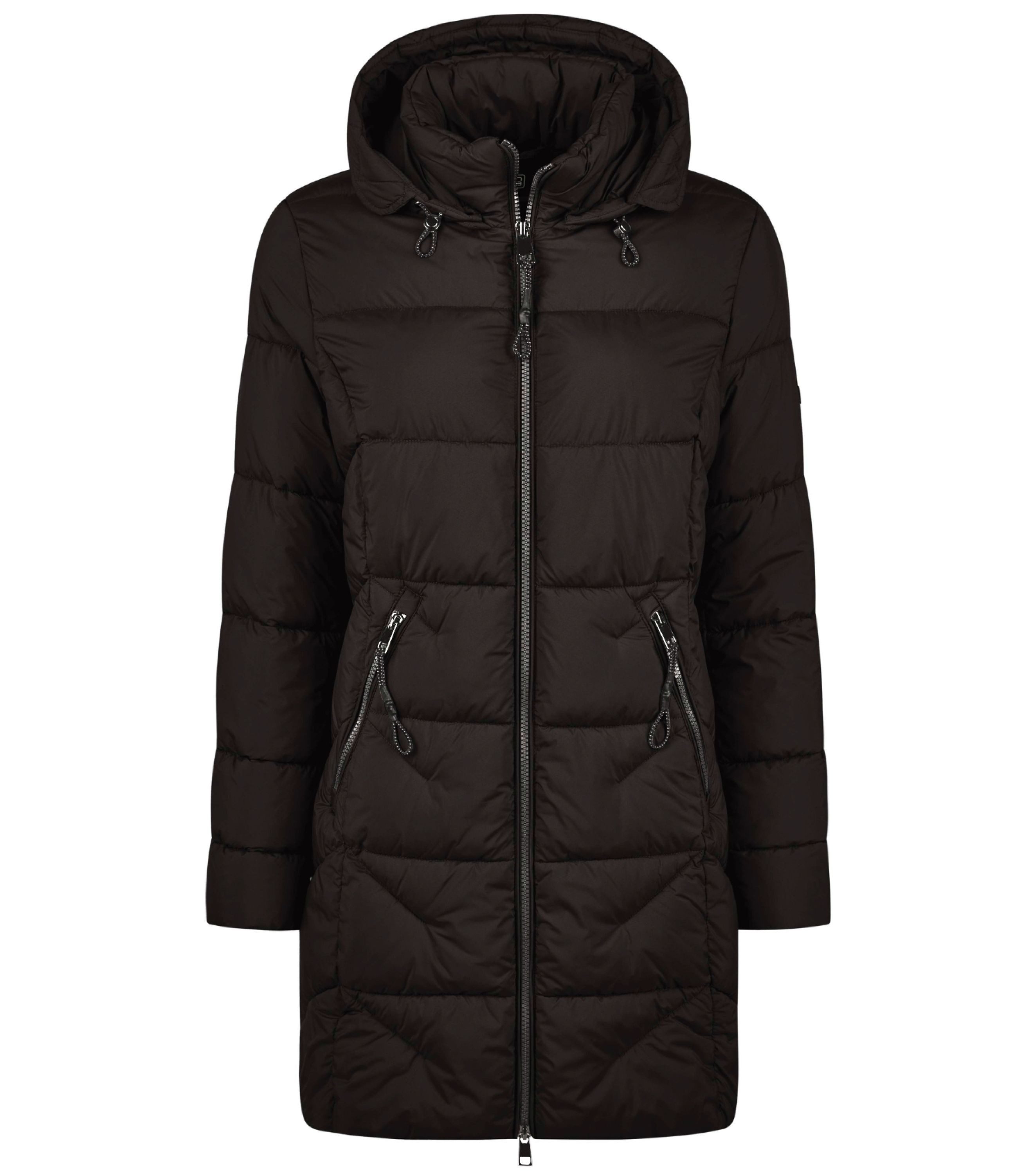 Wintermantel Damenjacke Mit Echtfellkapuze Steppmantel Oversized