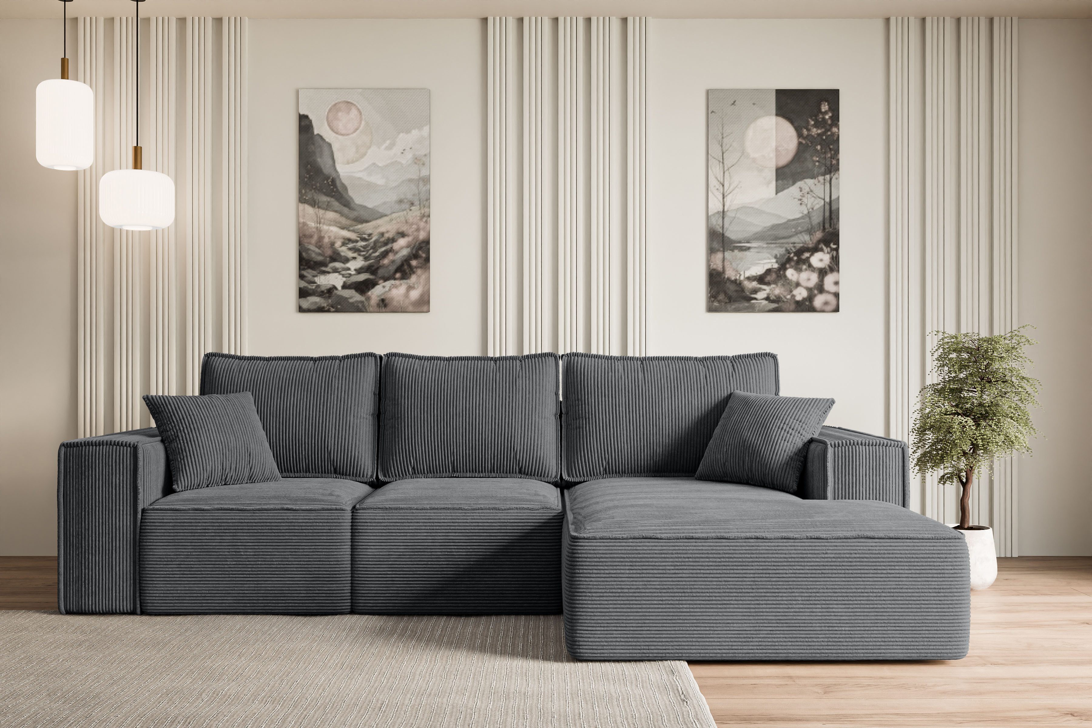 ALTDECOR Ecksofa SERRA-L-S, Couch mit Schlaffunktion, günstig online kaufen