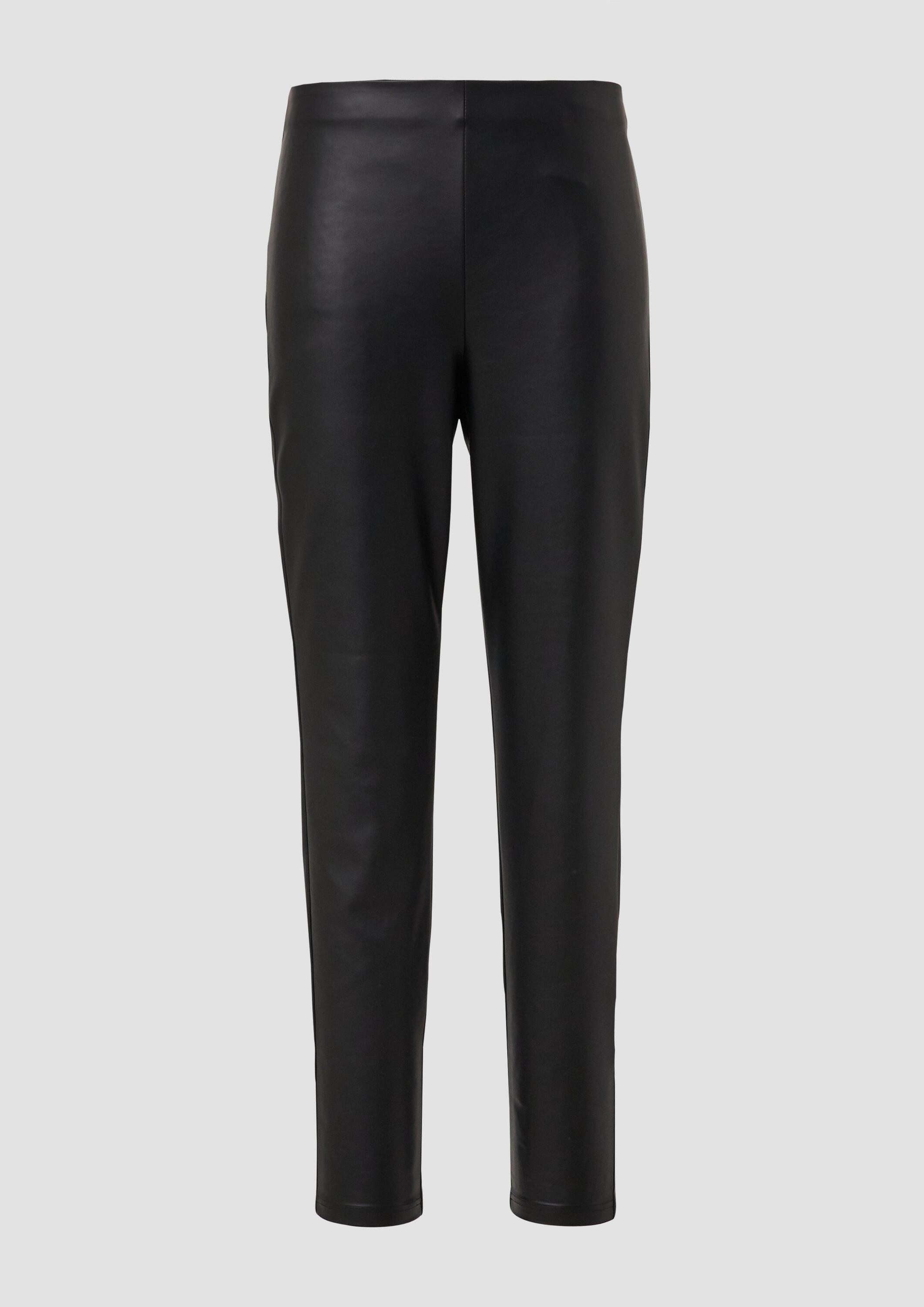 s.Oliver Chinos Hose Weiche Stretch-Leggings aus Kunstleder