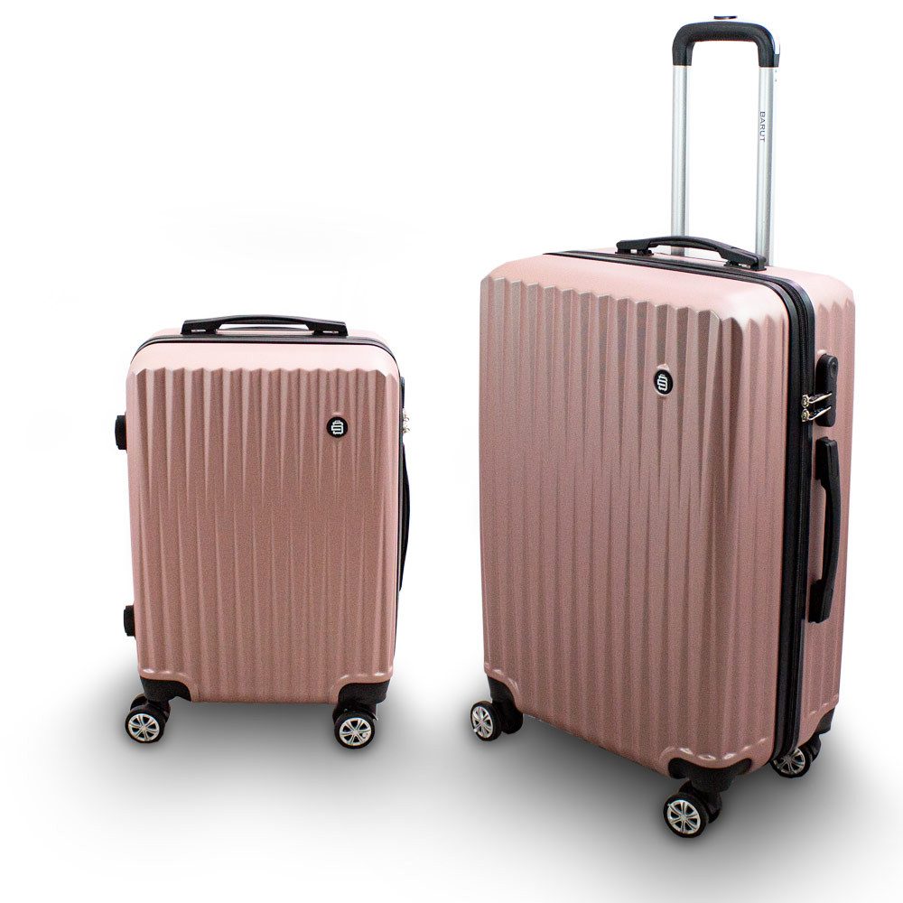 Barut Trolleyset Barut Reisekofferset 2-teilig M + L Modell General Rosegold, 4 Rollen, (Set, 2 tlg., MS-17292)