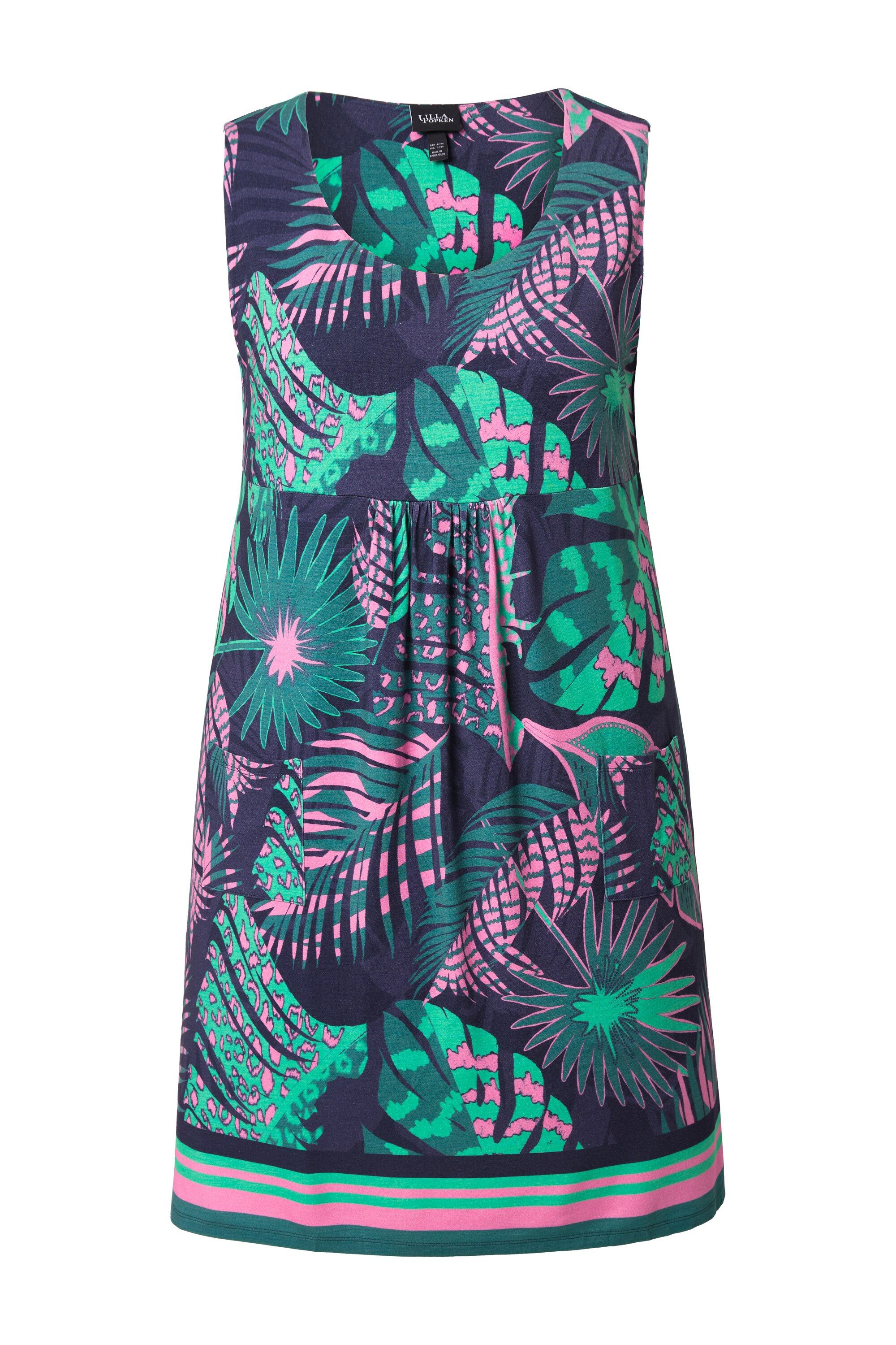 Ulla Popken Jerseykleid Jerseykleid bedruckt A-Linie günstig online kaufen