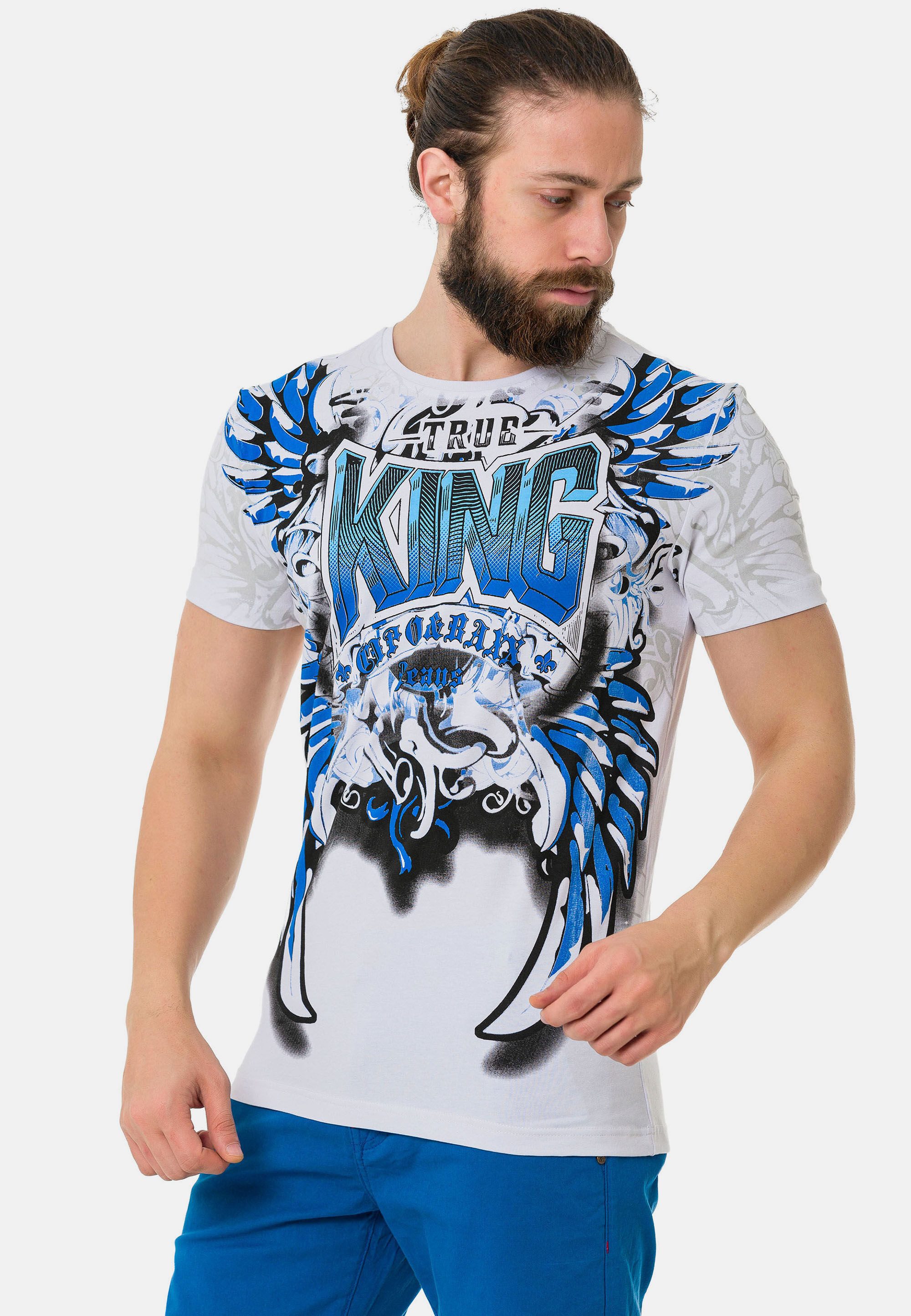 Cipo & Baxx T-Shirt "T-Shirt", mit markantem Print günstig online kaufen