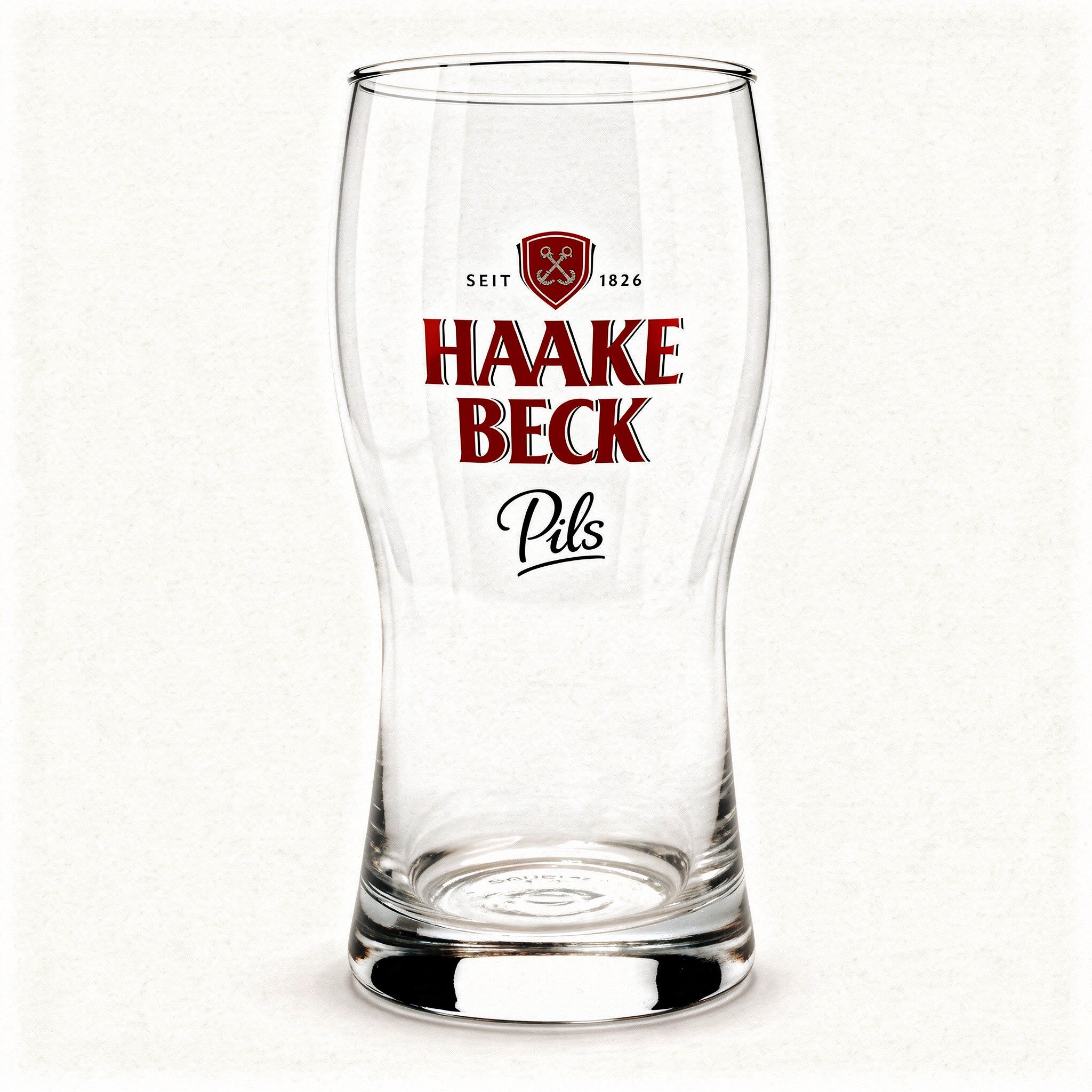 Haake Beck Bierglas 0,3l geeicht Biertulpe für Pils, Lager & Helles, 6-tlg., Klassisches Bierglas-Design