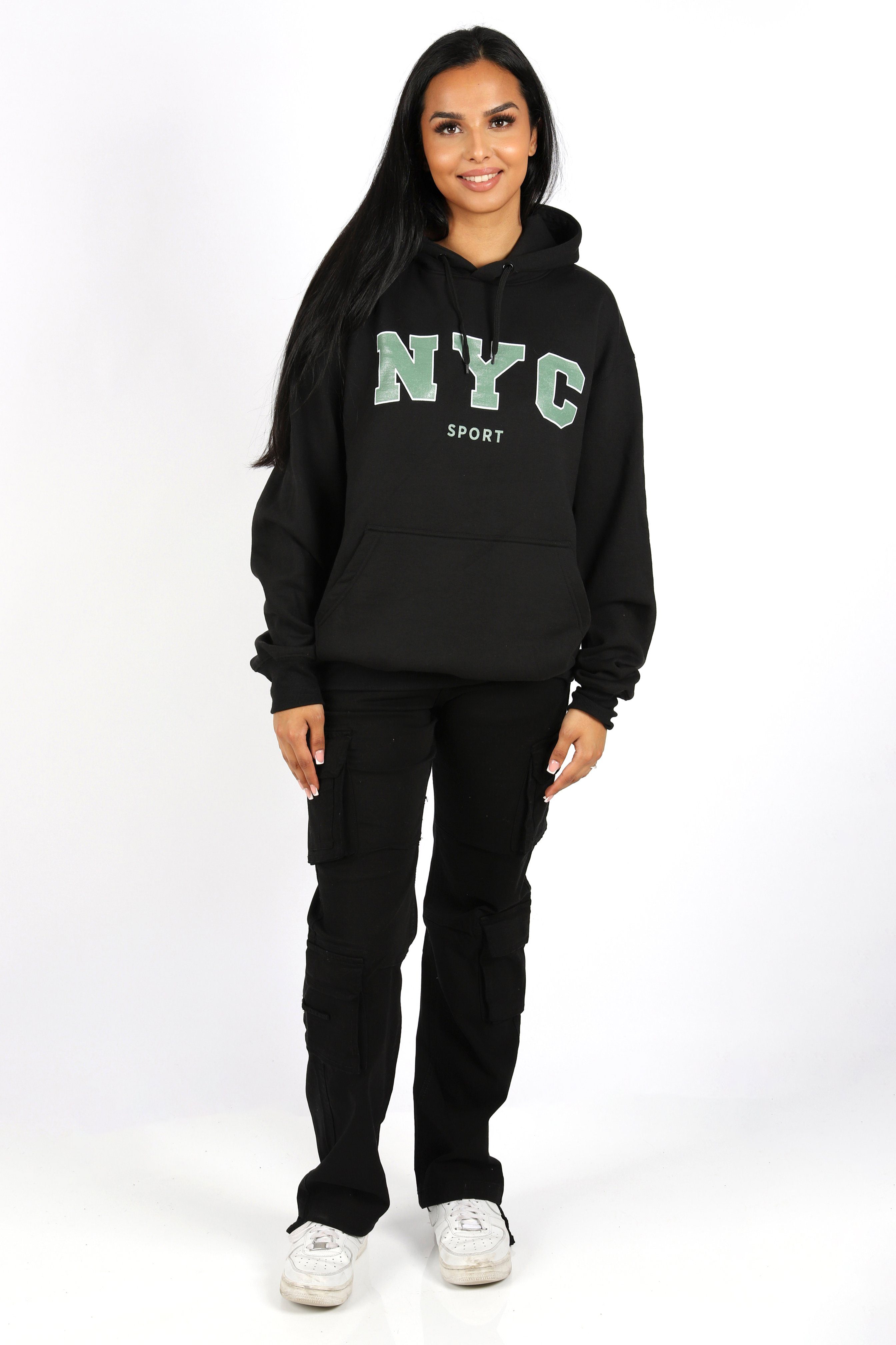 Worldclassca Hoodie Worldclassca Oversized NYC Sport Hoodie Print Kapuzenpu günstig online kaufen
