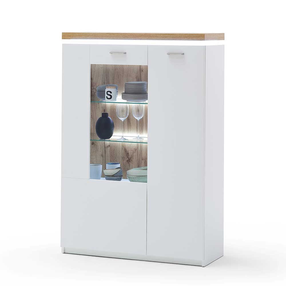 Pharao24 Vitrine Havasa mit LED Beleuchtung