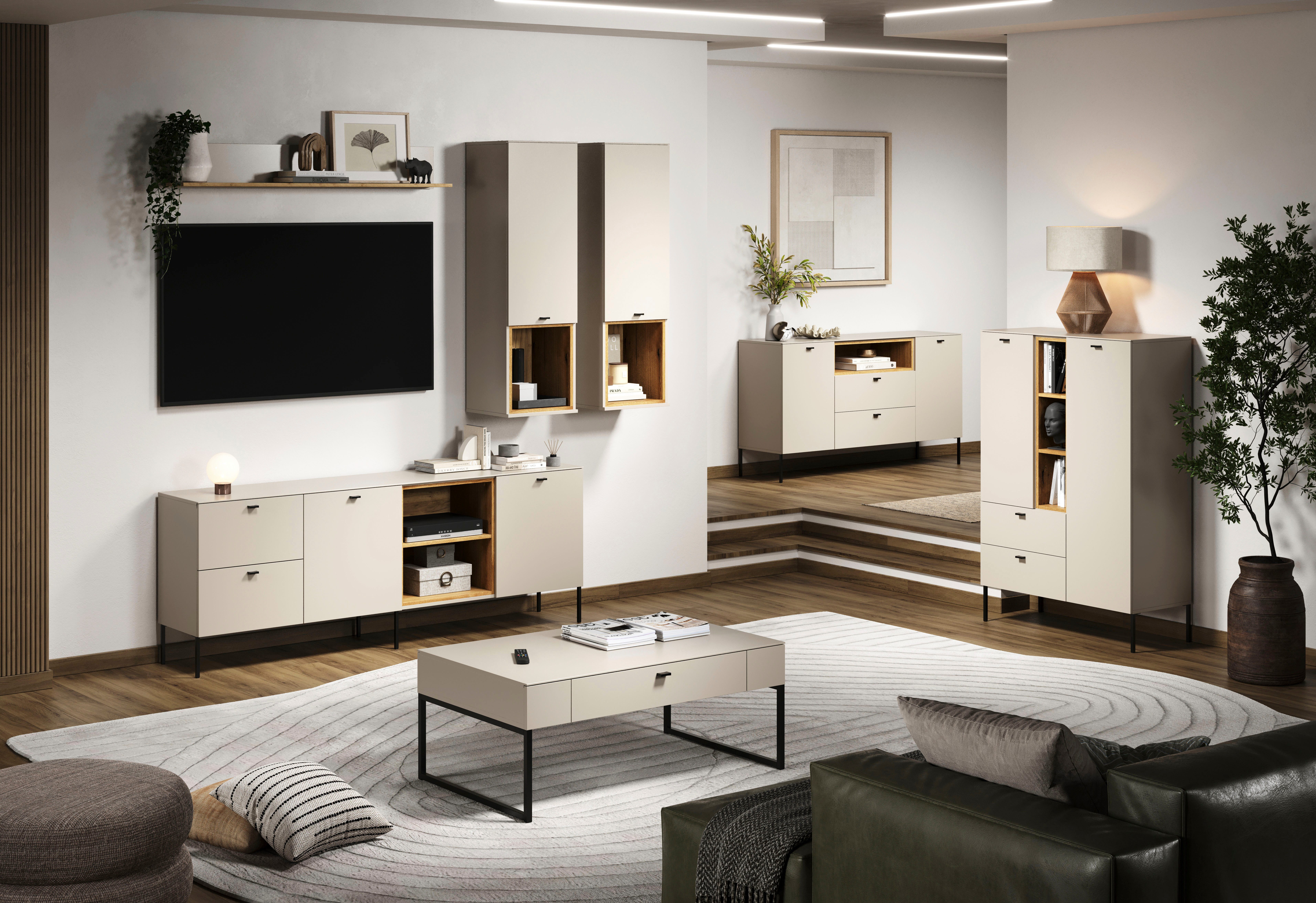 Places of Style Wandboard San Pedro, 1-tlg., Wandboard mit Ablage - (B/T/H) 140/22/20 cm