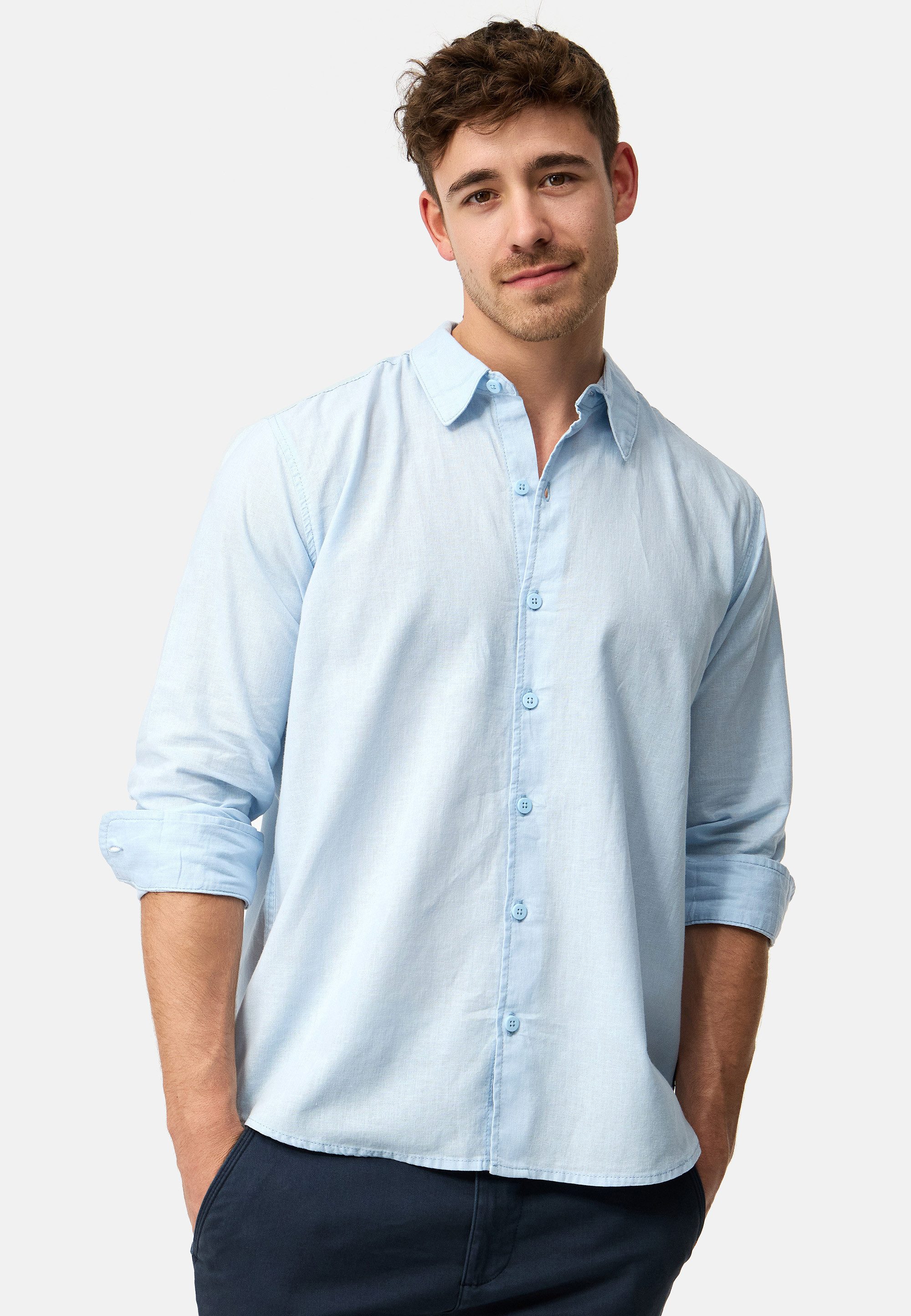 Indicode Langarmhemd Herren INSville Herrenhemd Langarm günstig online kaufen