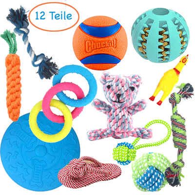 10 tlg Hundespielzeug Set für kleine Hunde/Welpen Ball,Kauseil,Plüsch usw... 