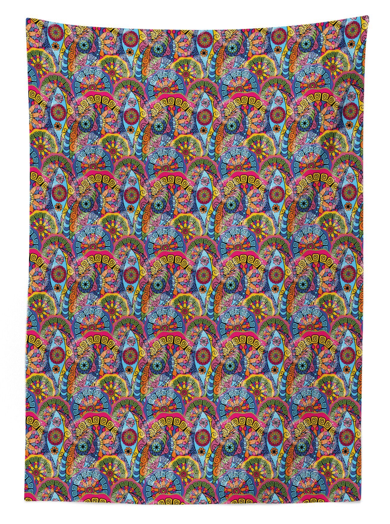 Waschbar Tischdecke Farbfest Mandala Abakuhaus den abstrakte Motive Farben, Außen geeignet Klare Für Bereich