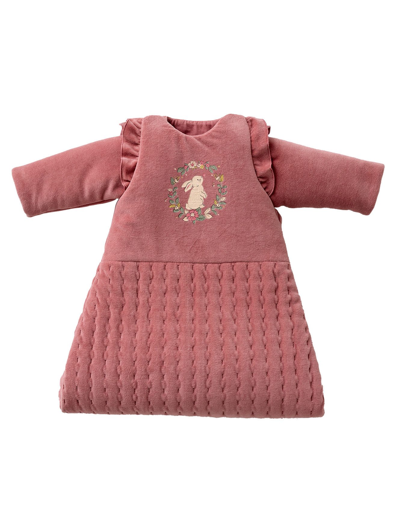 vertbaudet Babyschlafsack Baby Winterschlafsack VERZAUBERTER HASE mit Volant, Winterschlafsack, 3 TOG – Bild 4 von 5